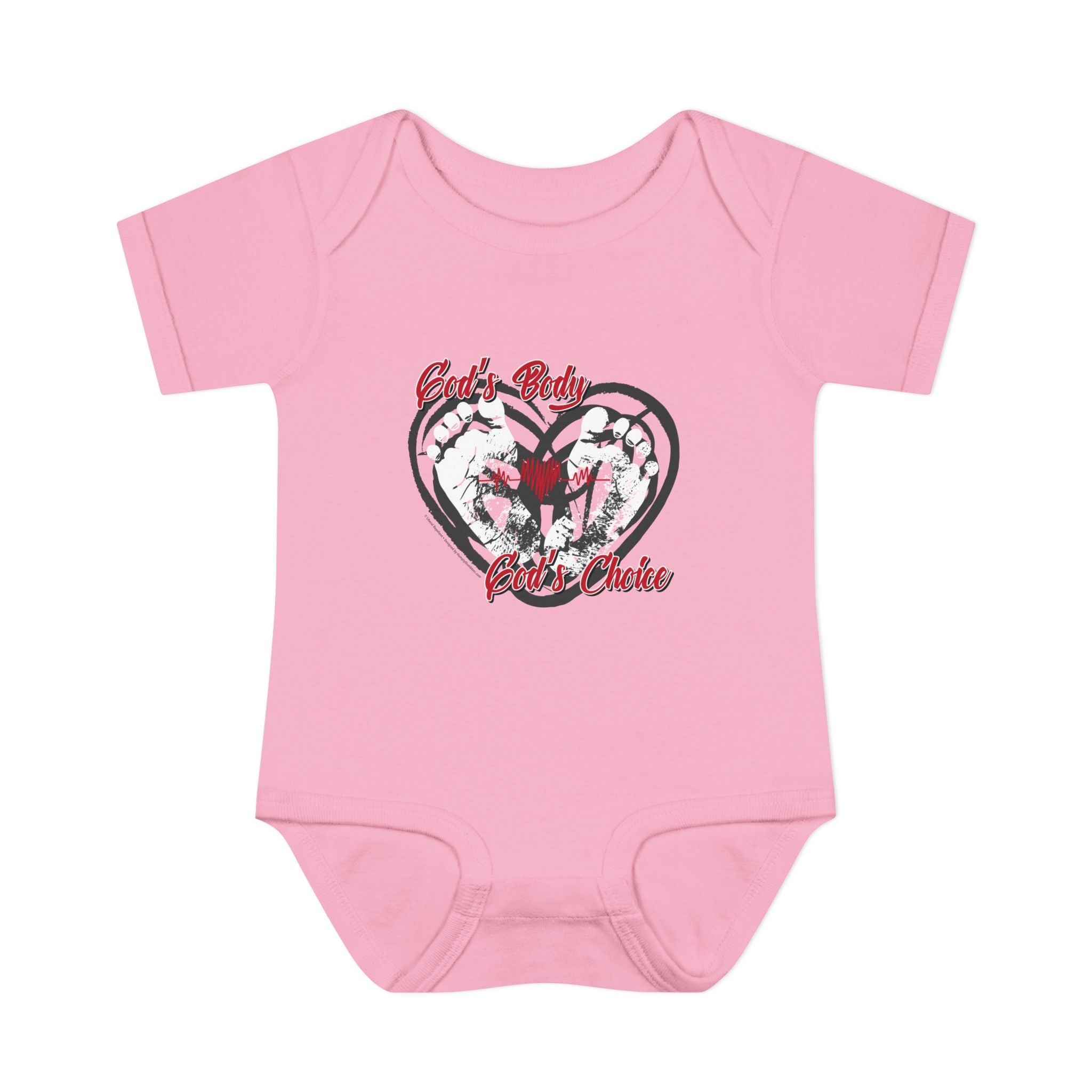 God's Body, God's Choice - Infant Soft Cotton Onsie Bodysuit