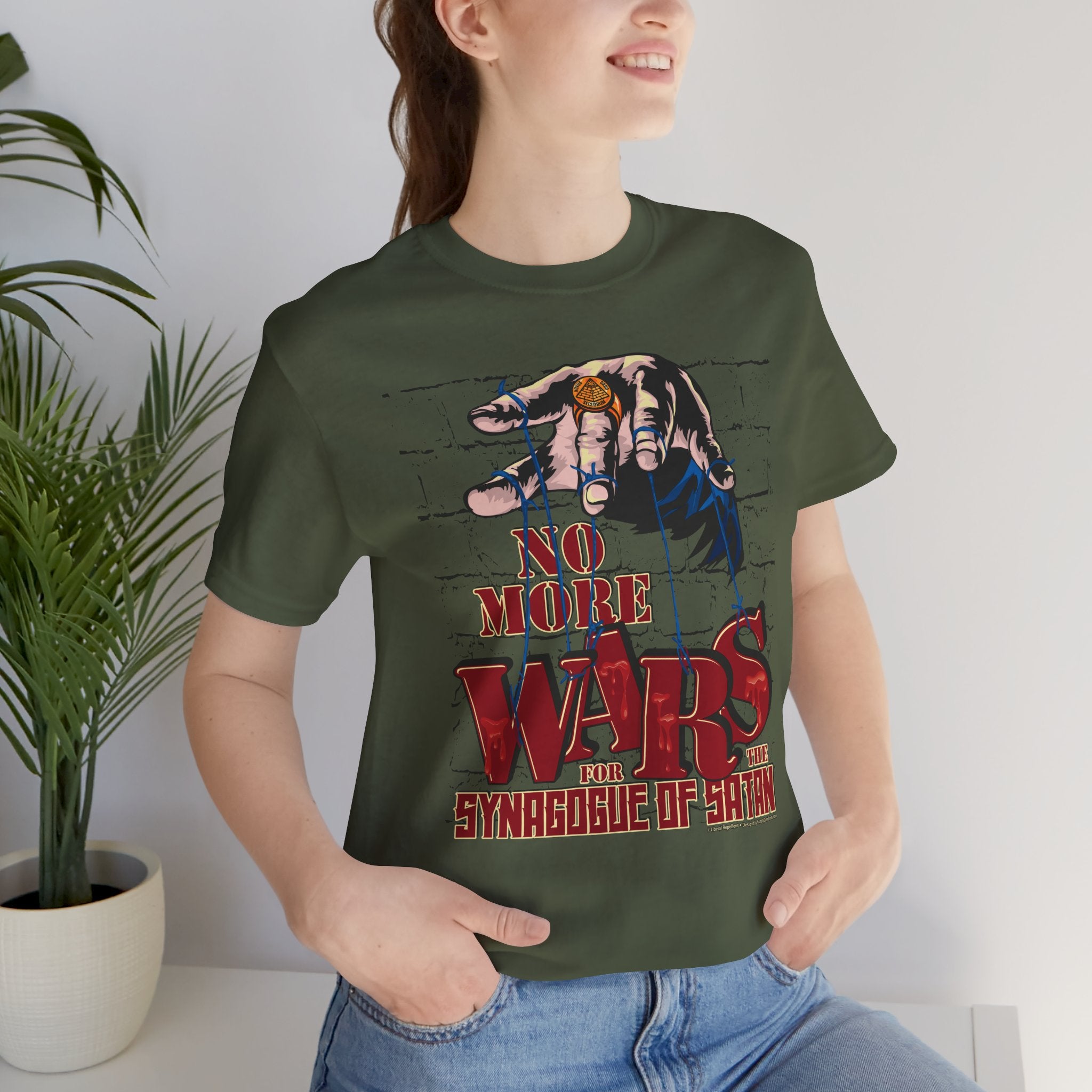 No More Wars for the Synagogue of Satan - Unisex Soft Cotton Short Sleeve T-Shirt