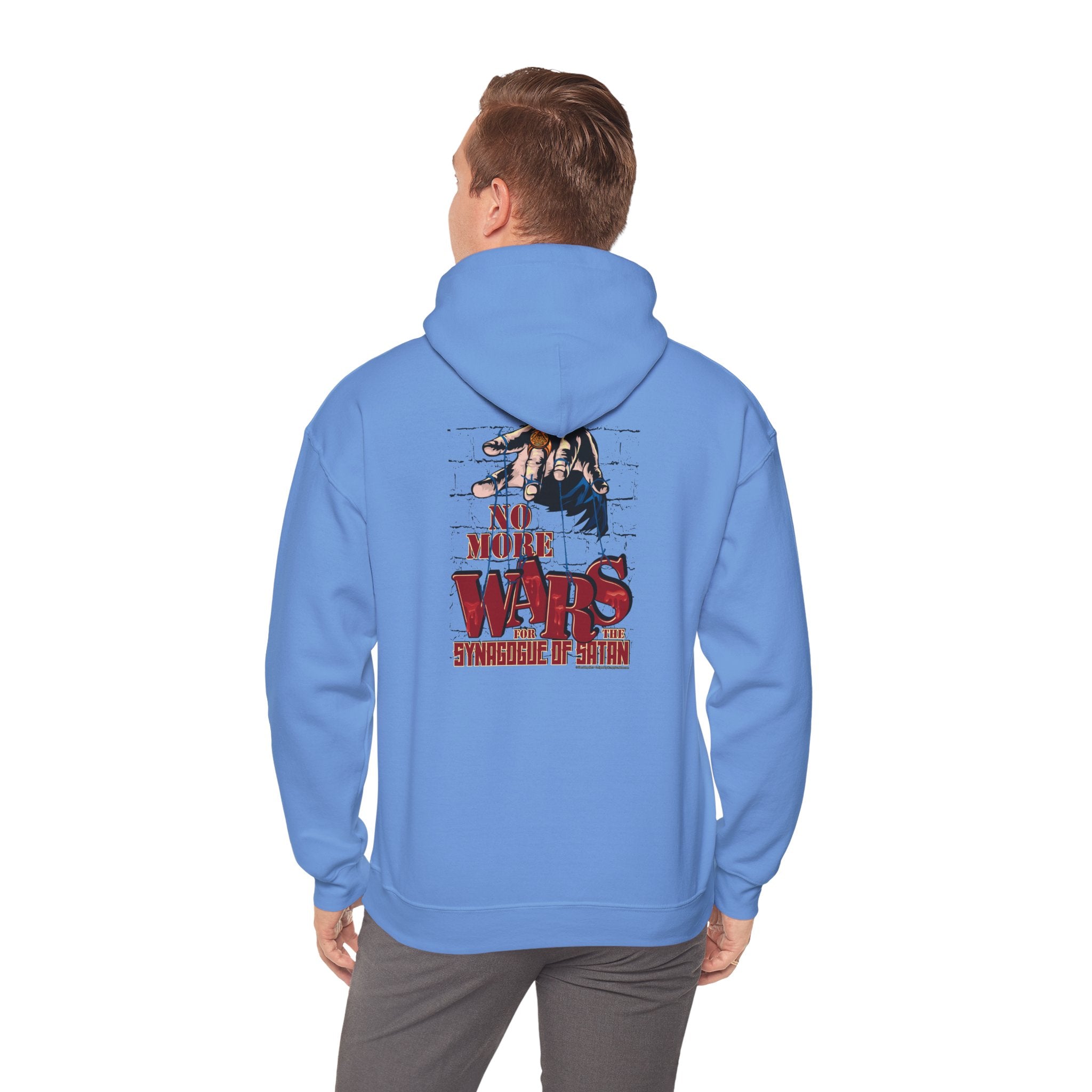 No More Wars for the Synagogue of Satan - Unisex Heavy Blend™ Hooded Sweatshirt