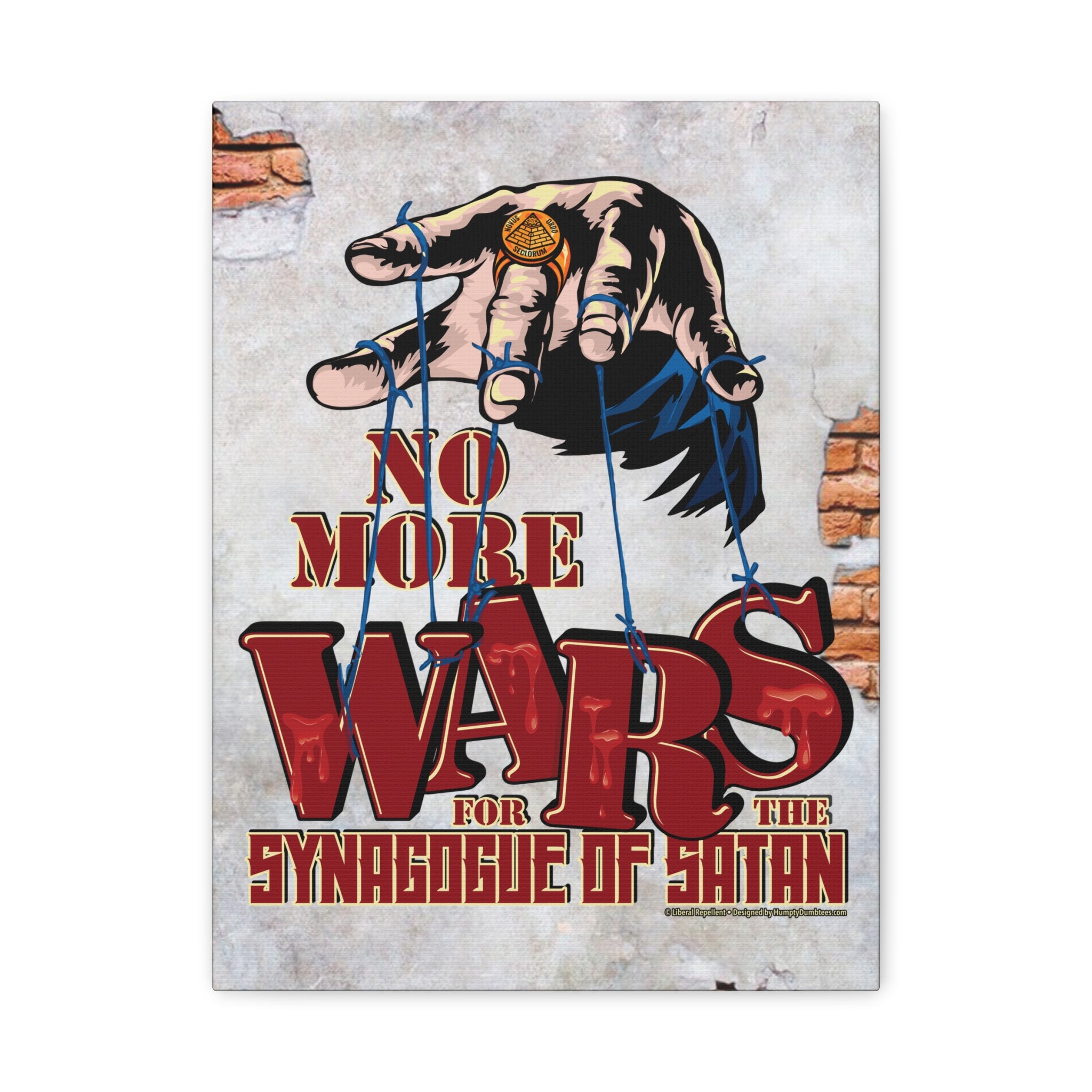 No More Wars for the Synagogue of Satan - Gallery Wrapped Canvas Wall Art