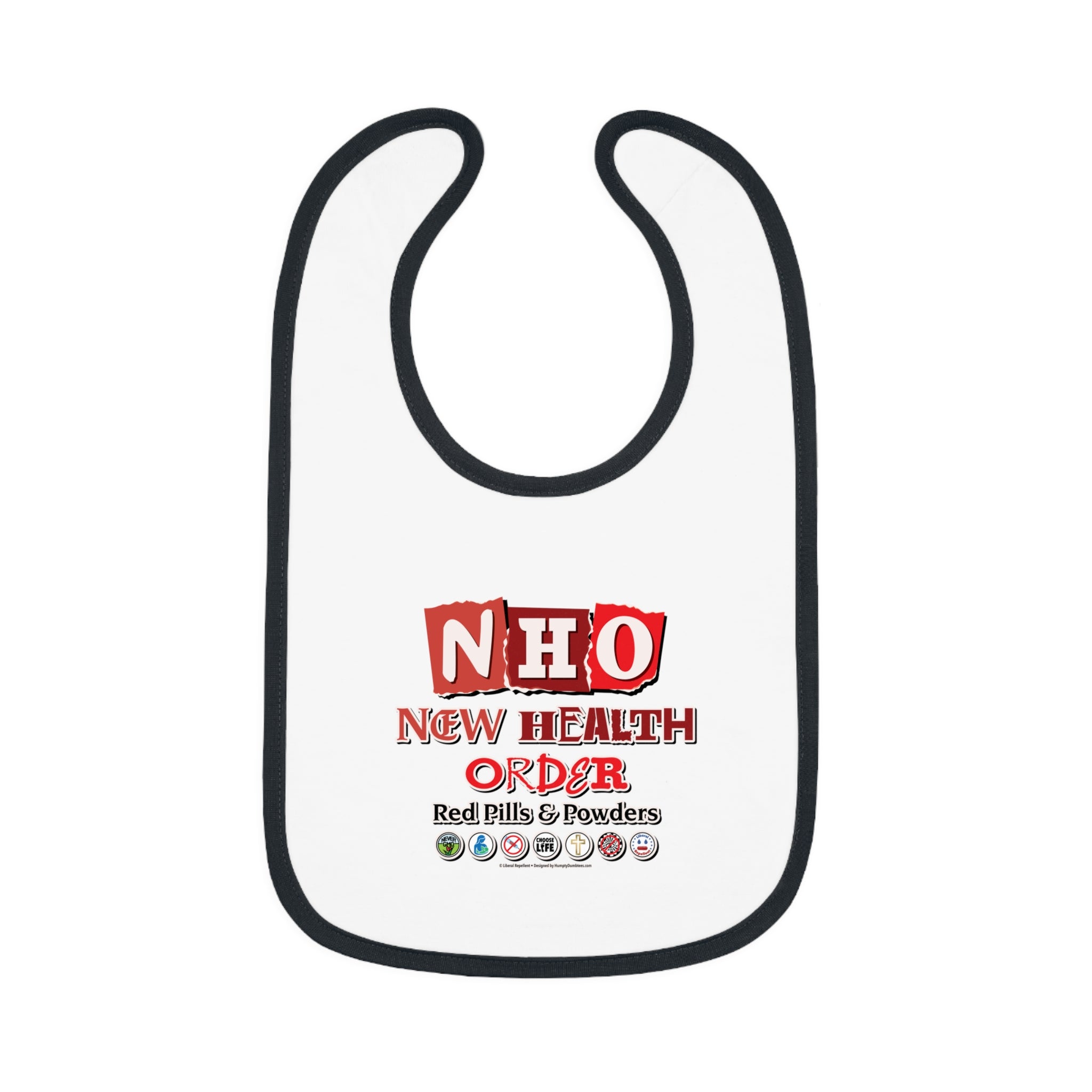 New Health Order - Infant Soft Cotton Bib with Contrast Trim
