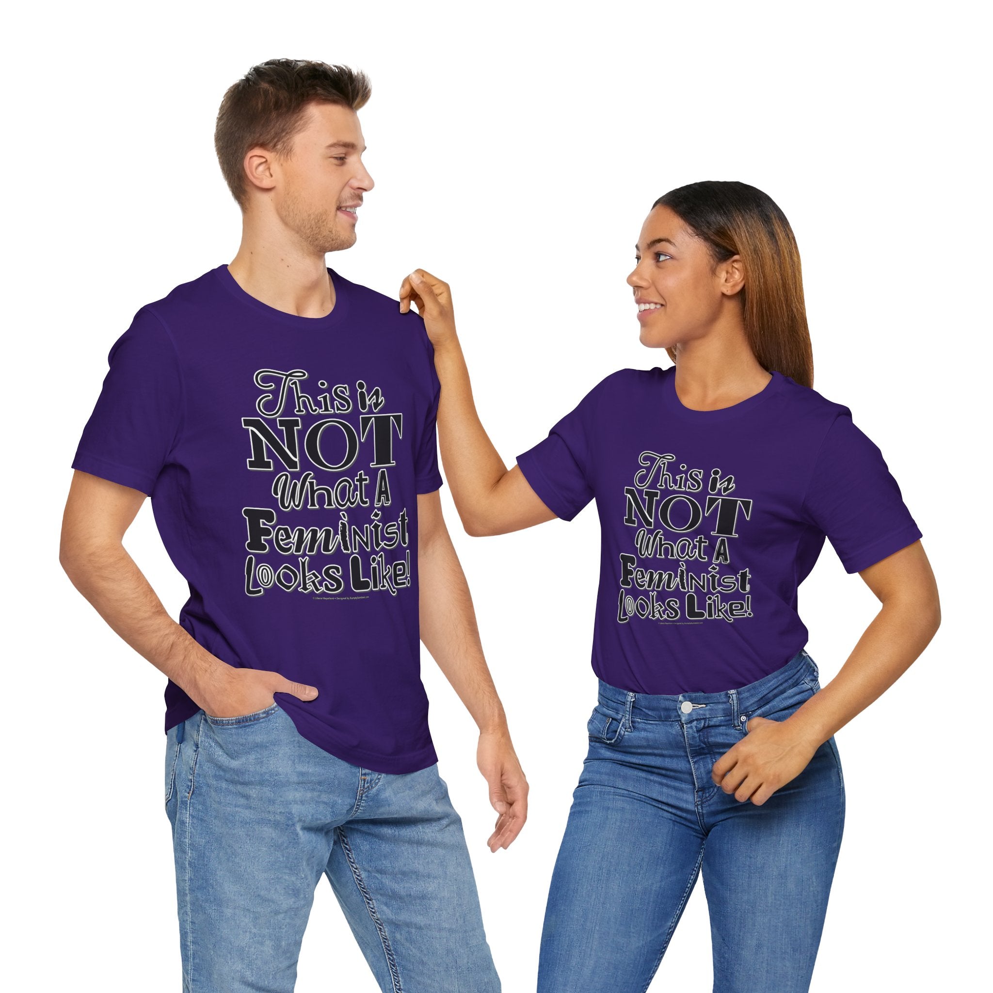 This Is NOT What A Feminist Looks Like - Unisex Soft Cotton Short Sleeve T-Shirt