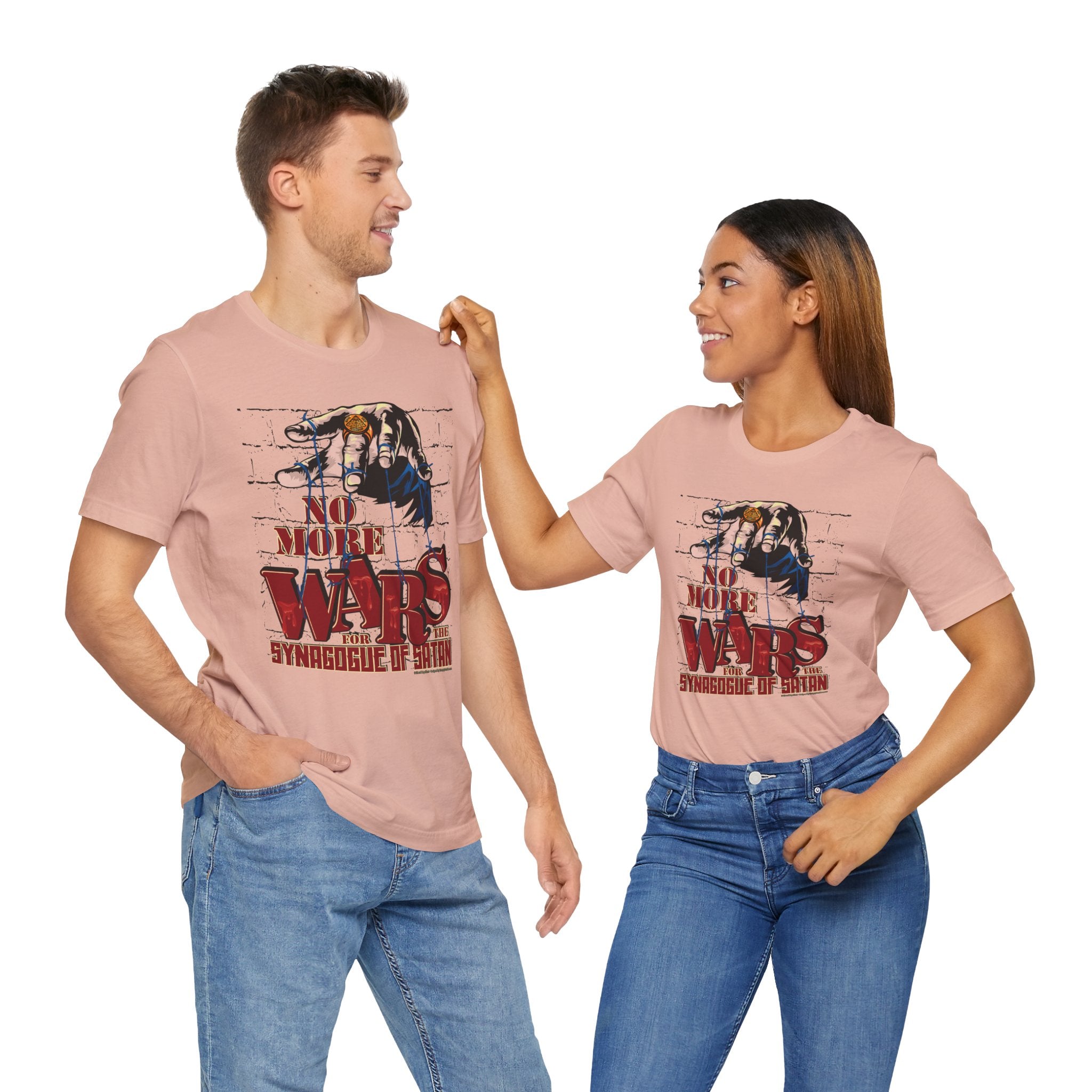 No More Wars for the Synagogue of Satan - Unisex Soft Cotton Short Sleeve T-Shirt