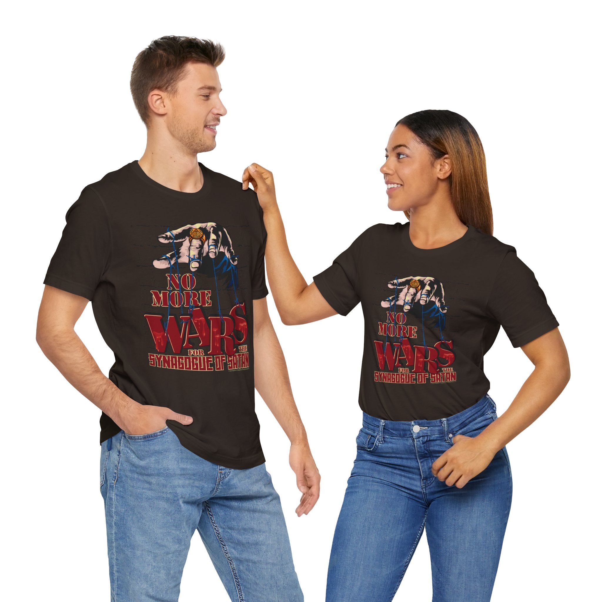 No More Wars for the Synagogue of Satan - Unisex Soft Cotton Short Sleeve T-Shirt