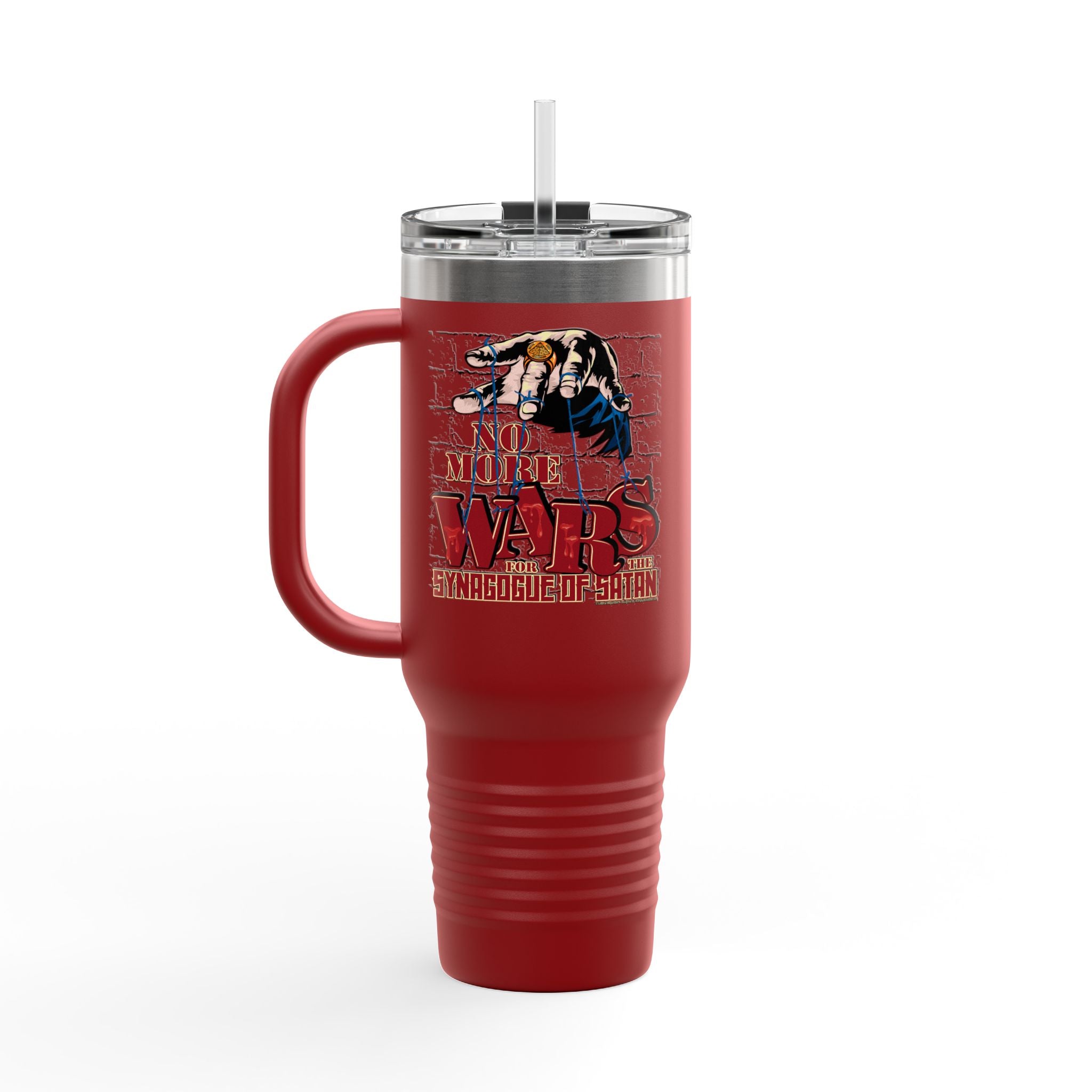 No More Wars for the Synagogue of Satan - 40oz Insulated Travel Mug
