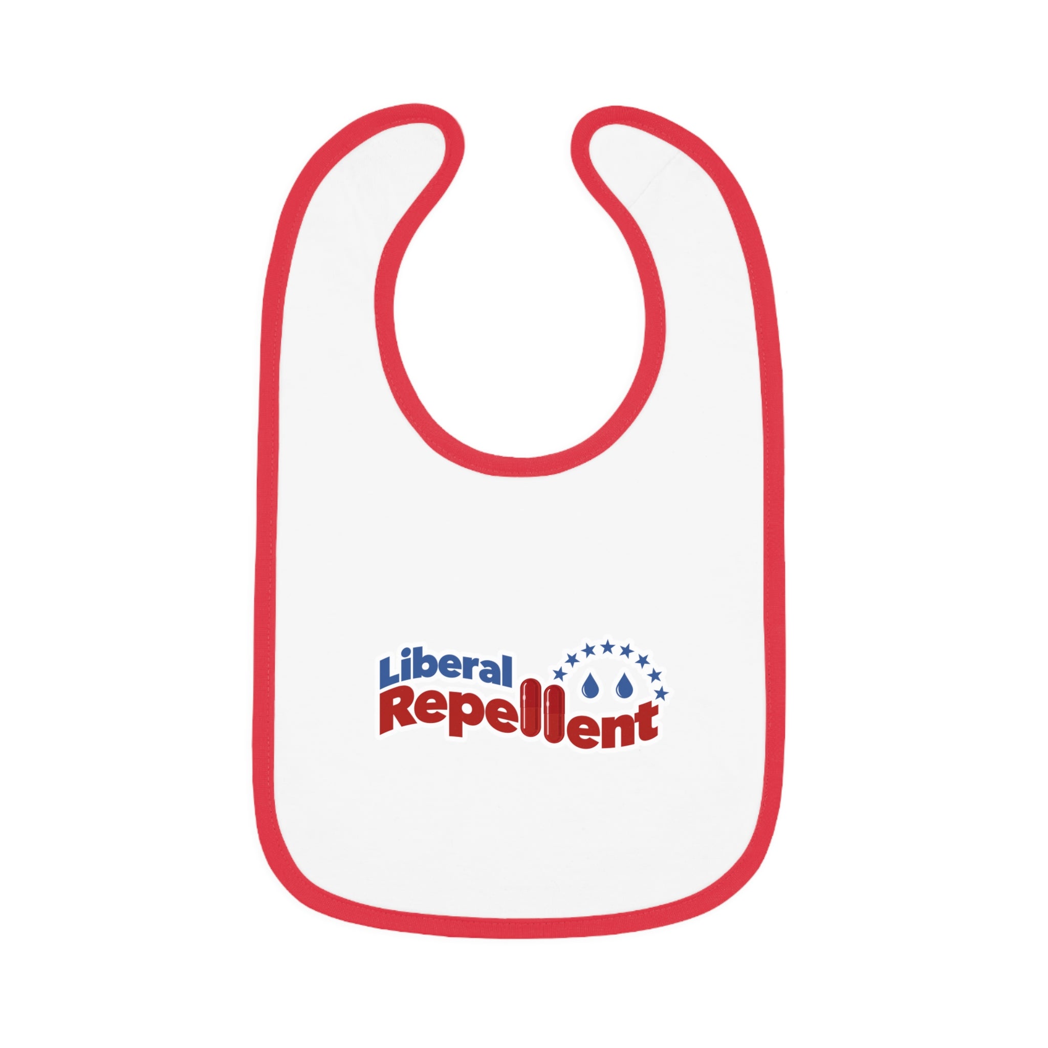 Liberal Repellent - Infant Soft Cotton Bib with Contrast Trim