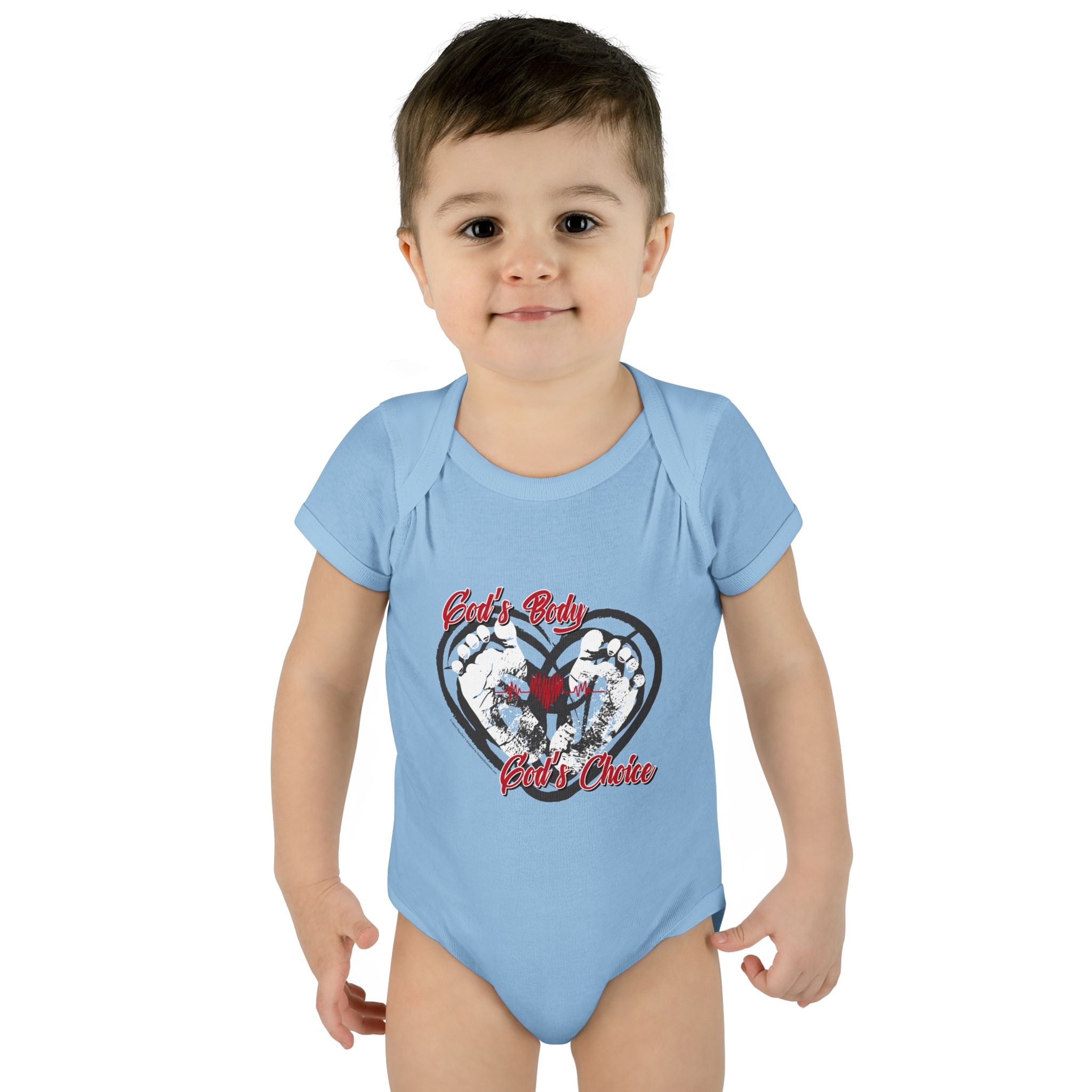 God's Body, God's Choice - Infant Soft Cotton Onsie Bodysuit