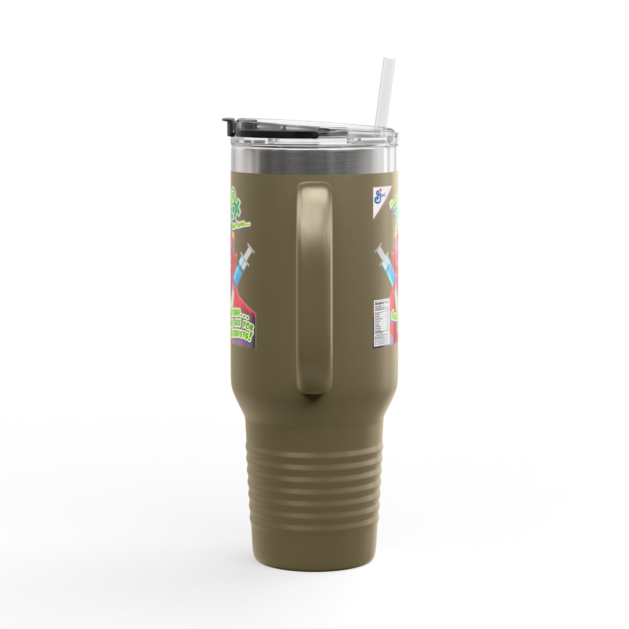 Silly Christians, Vaccines are for Satanists - 40oz Insulated Travel Mug