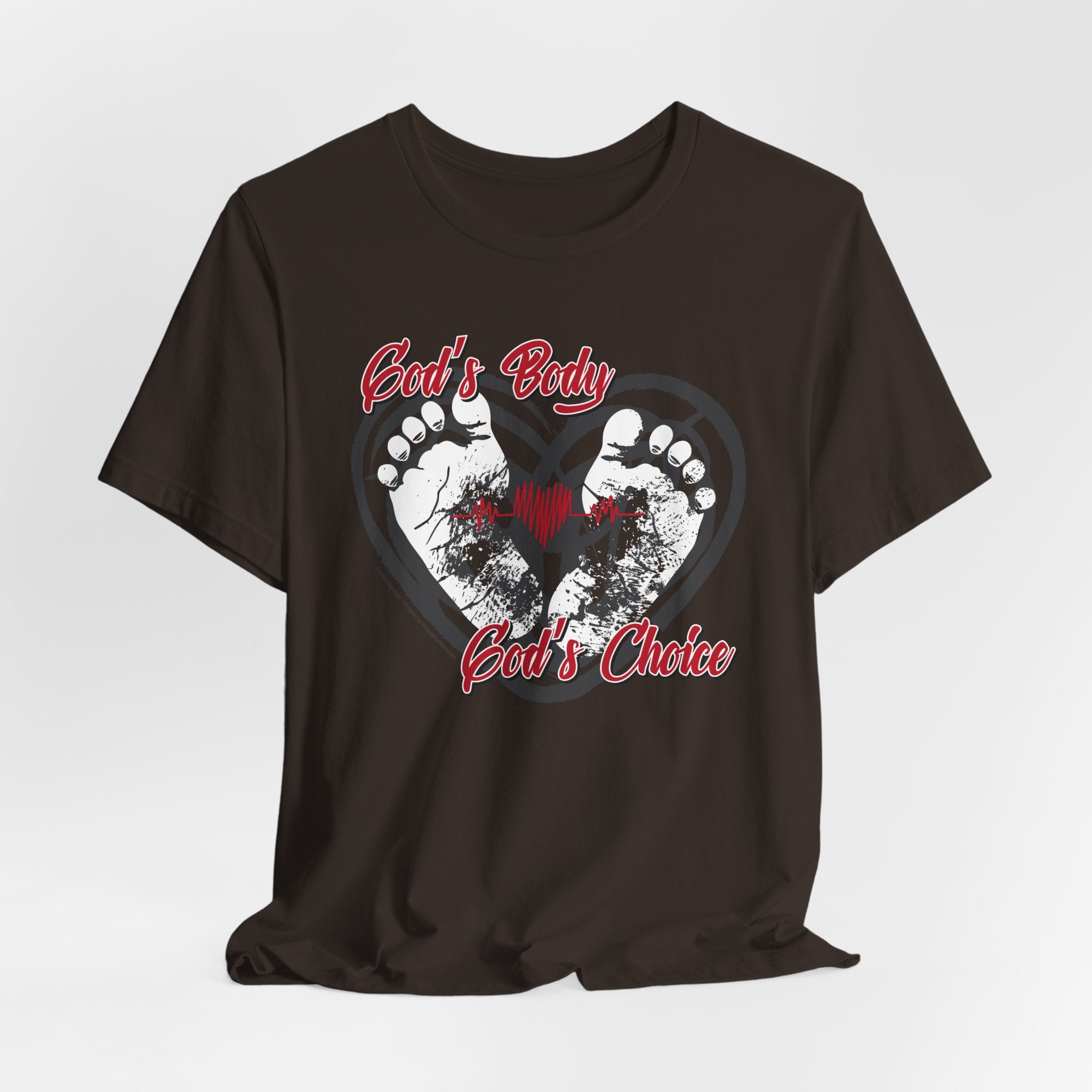 God's Body, God's Choice - Unisex Soft Cotton Short Sleeve T-Shirt