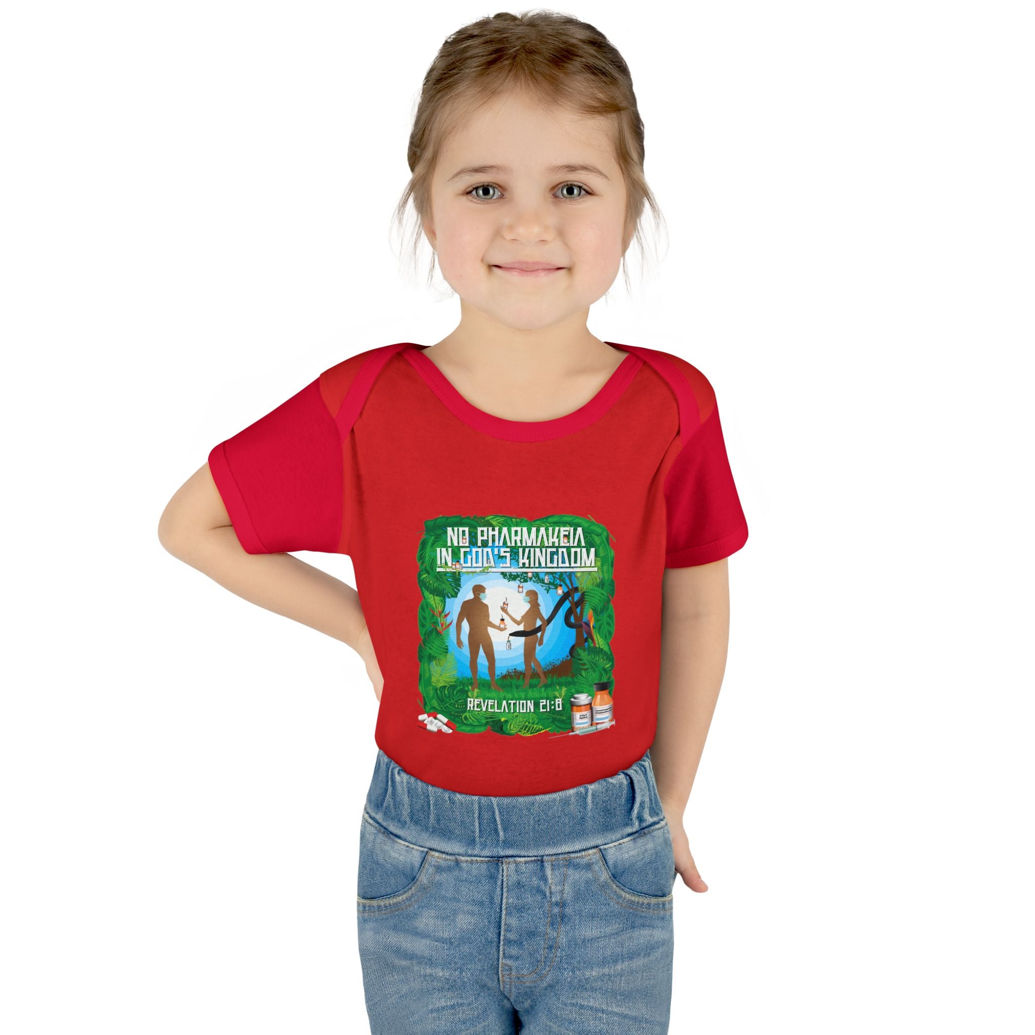 No Pharmakeia in God's Kingdom - Infant Soft Cotton Onsie Bodysuit