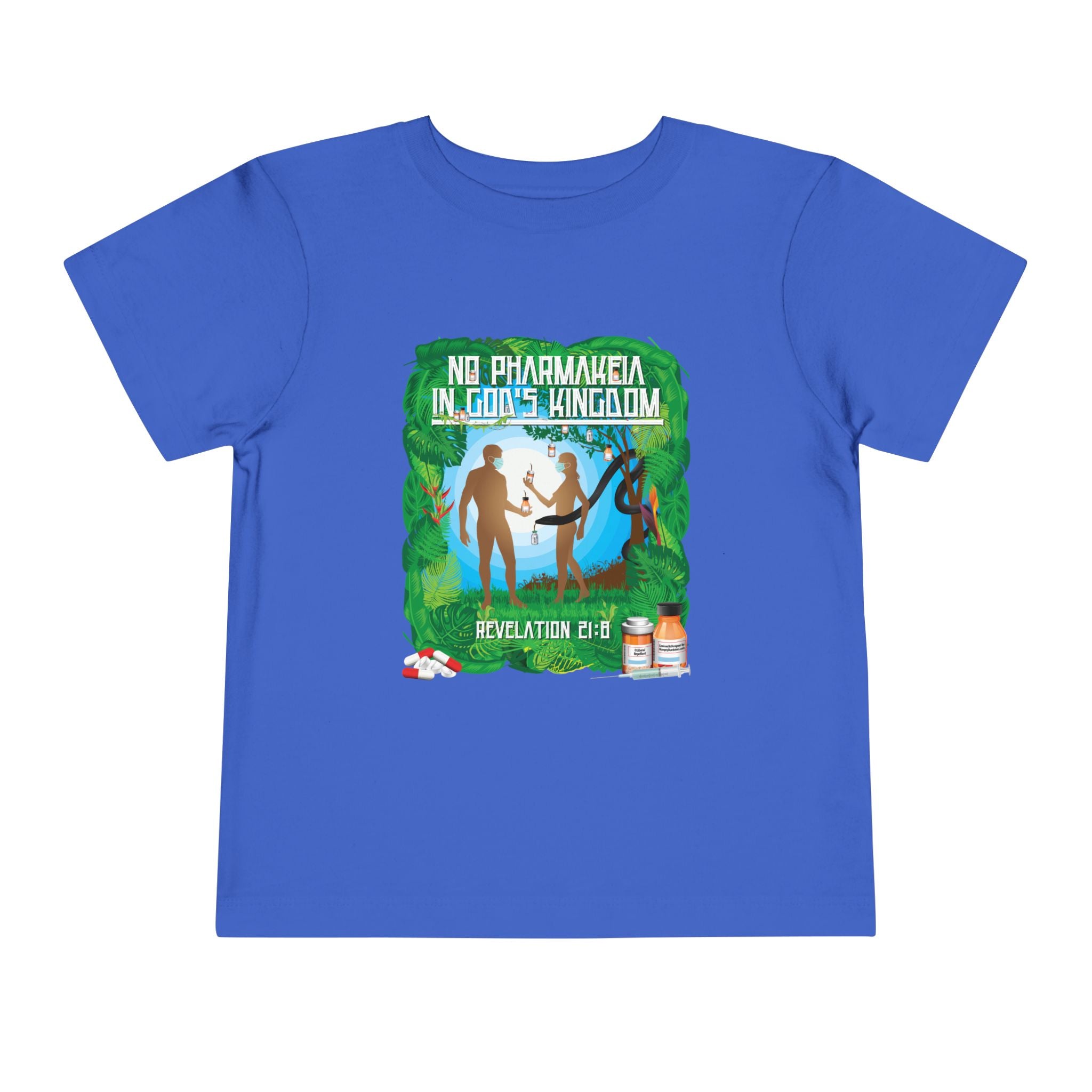 No Pharmakeia in God's Kingdom - Toddler Soft Cotton Short Sleeve T-Shirt