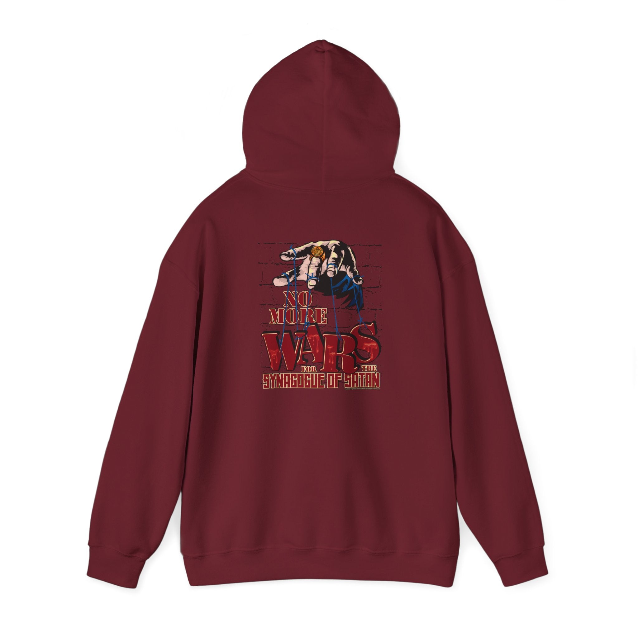 No More Wars for the Synagogue of Satan - Unisex Heavy Blend™ Hooded Sweatshirt