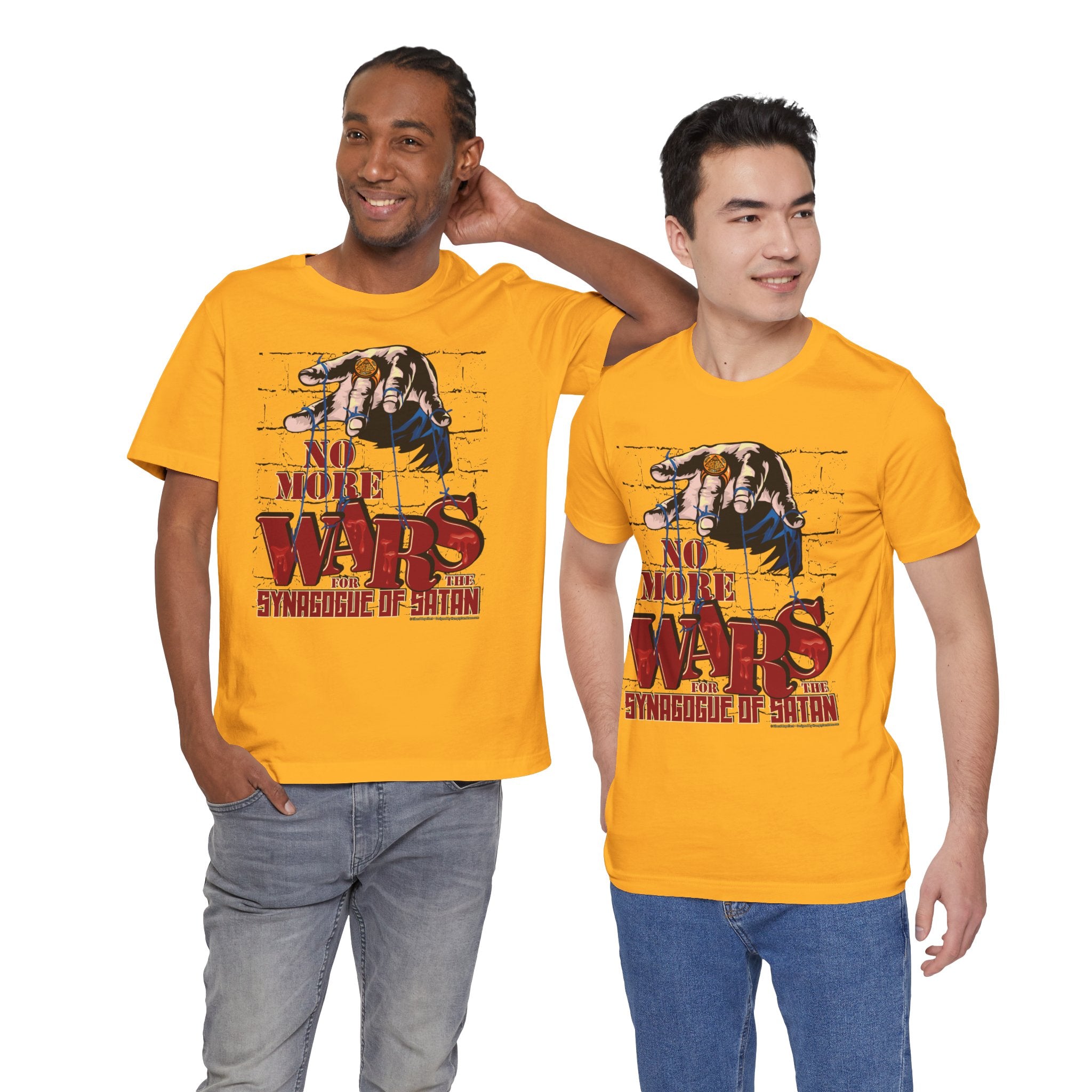 No More Wars for the Synagogue of Satan - Unisex Soft Cotton Short Sleeve T-Shirt