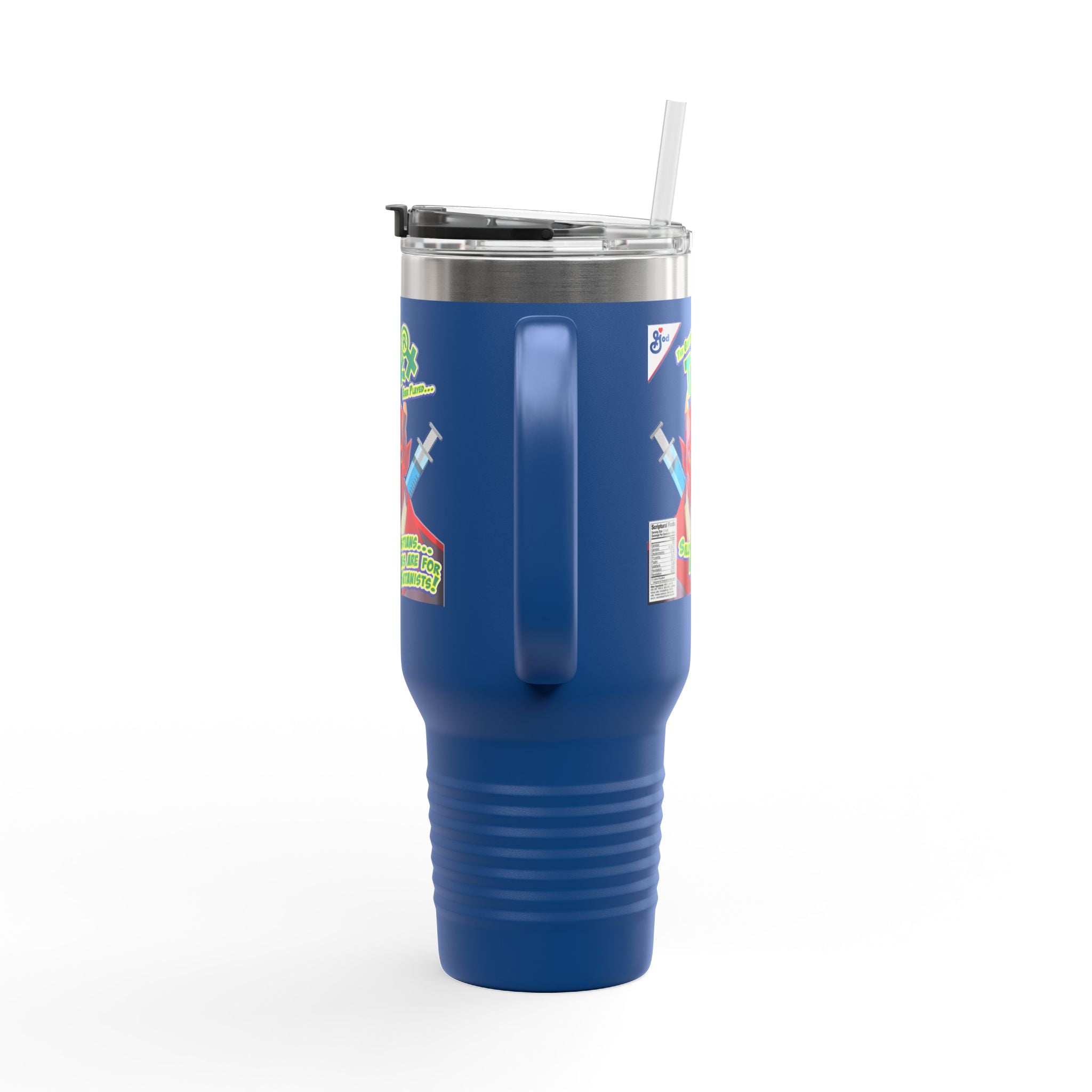 Silly Christians, Vaccines are for Satanists - 40oz Insulated Travel Mug