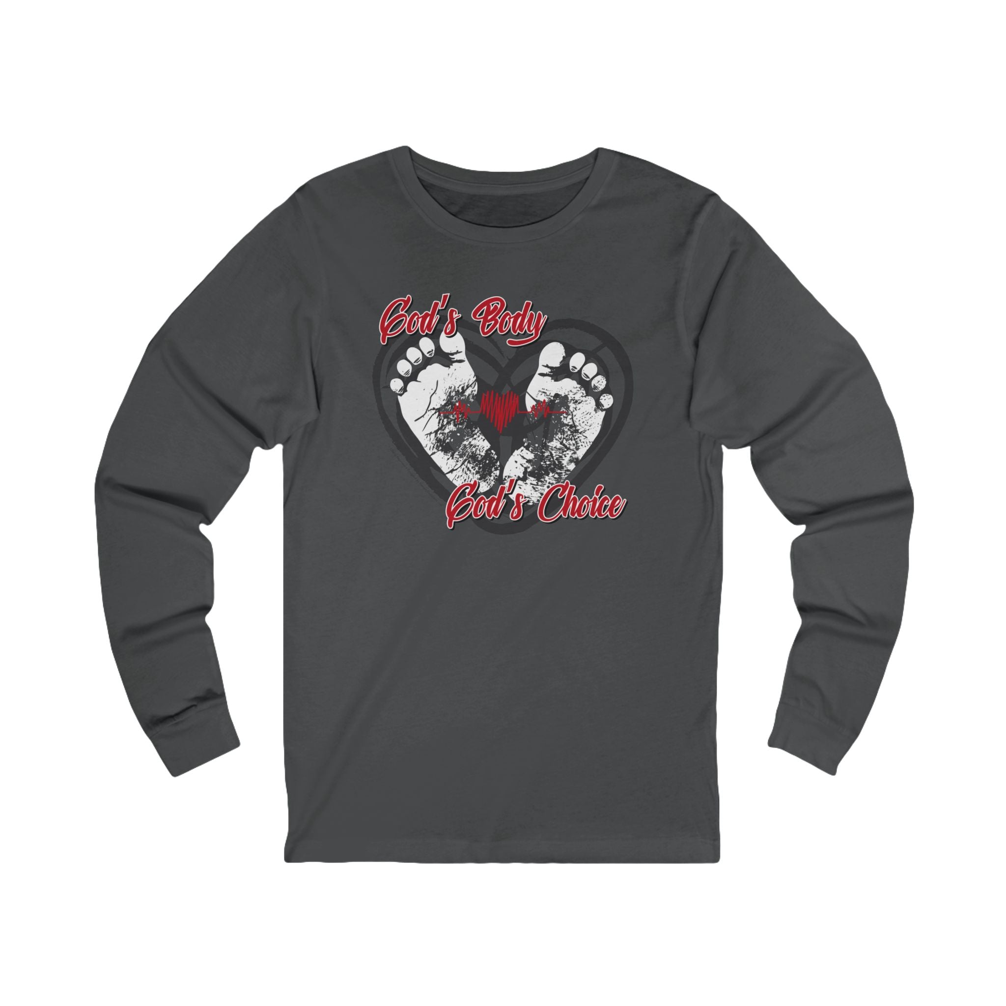 God's Body, God's Choice - Unisex Soft Cotton Long Sleeve T-Shirt