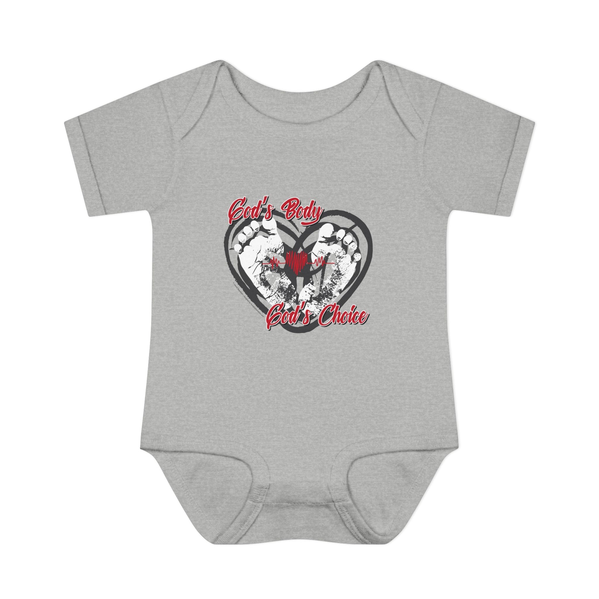 God's Body, God's Choice - Infant Soft Cotton Onsie Bodysuit