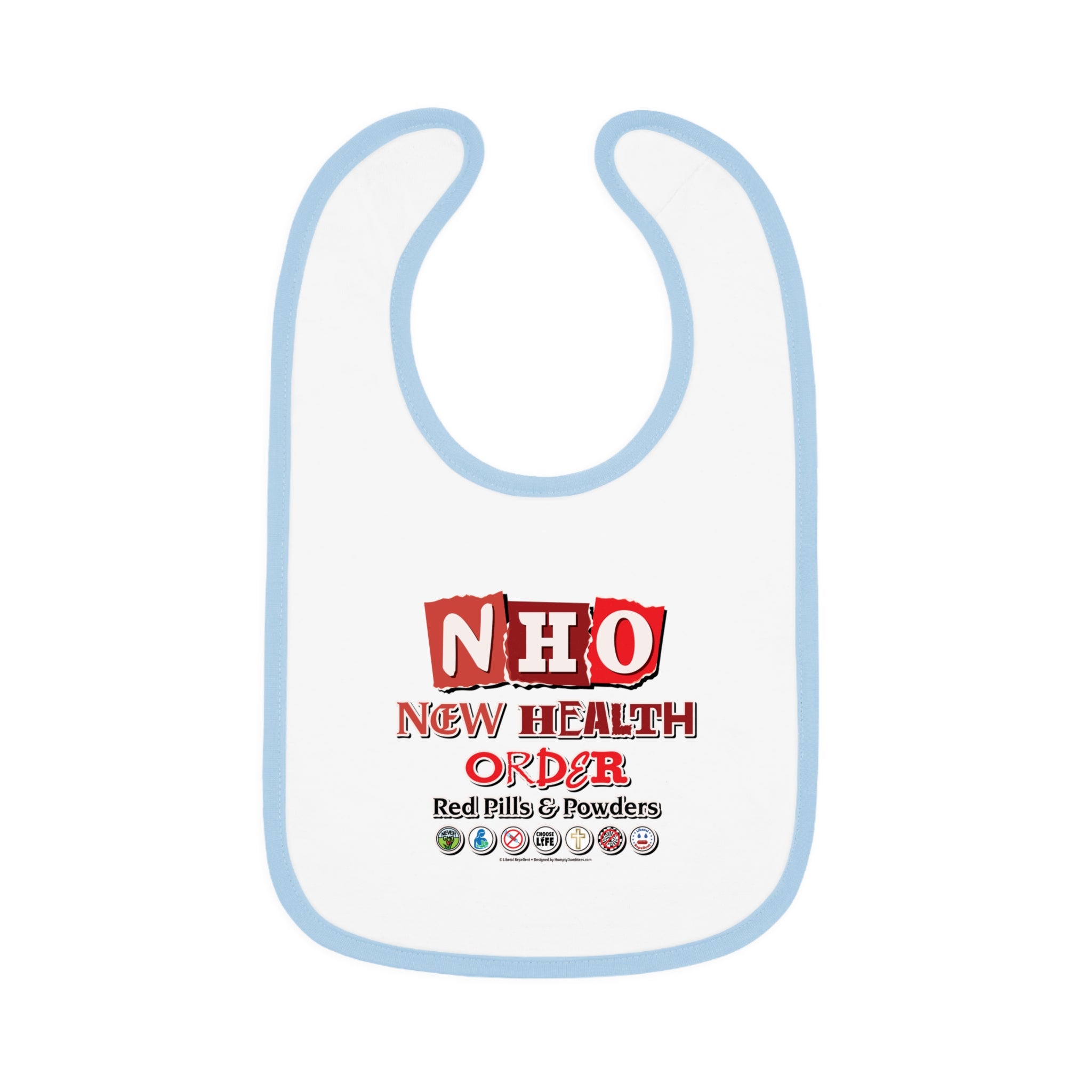 New Health Order - Infant Soft Cotton Bib with Contrast Trim