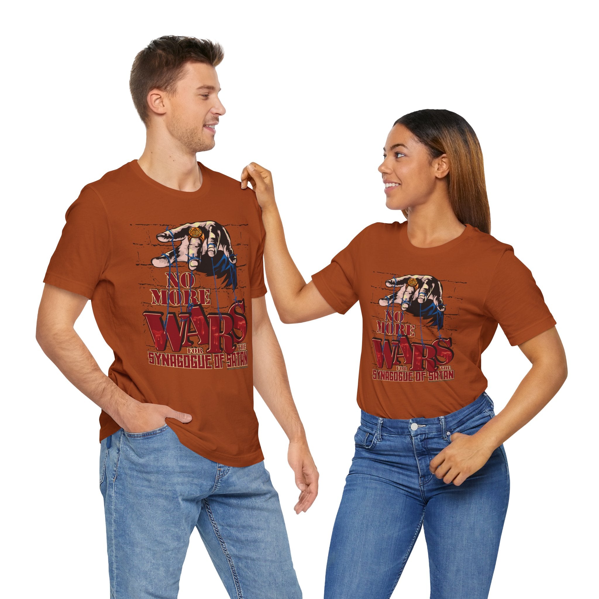 No More Wars for the Synagogue of Satan - Unisex Soft Cotton Short Sleeve T-Shirt