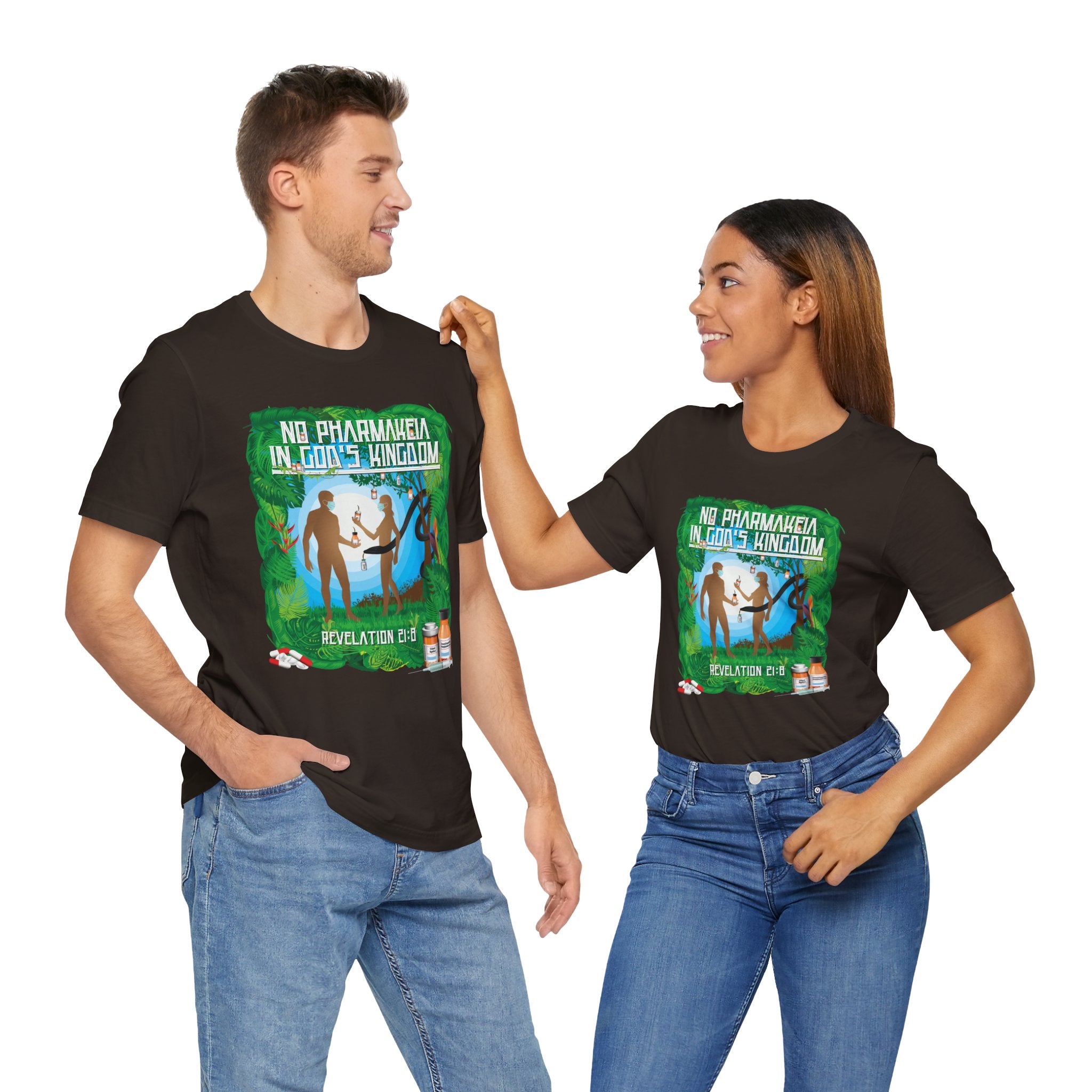No Pharmakeia in God's Kingdom - Unisex Soft Cotton Short Sleeve T-Shirt