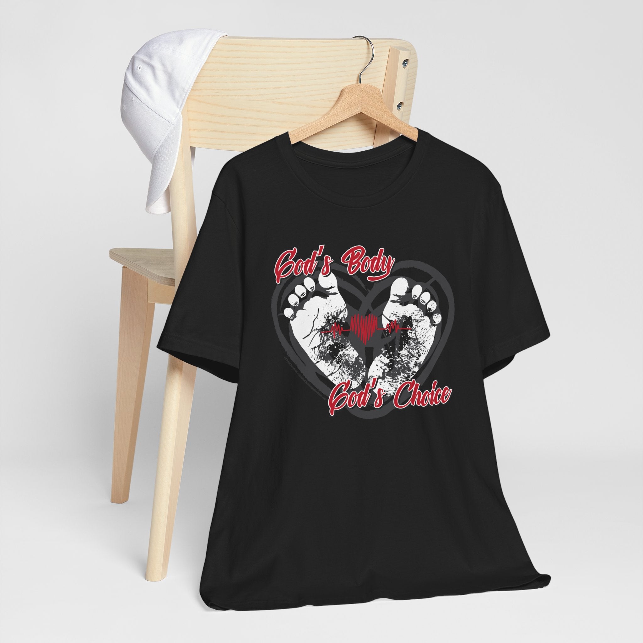 God's Body, God's Choice - Unisex Soft Cotton Short Sleeve T-Shirt