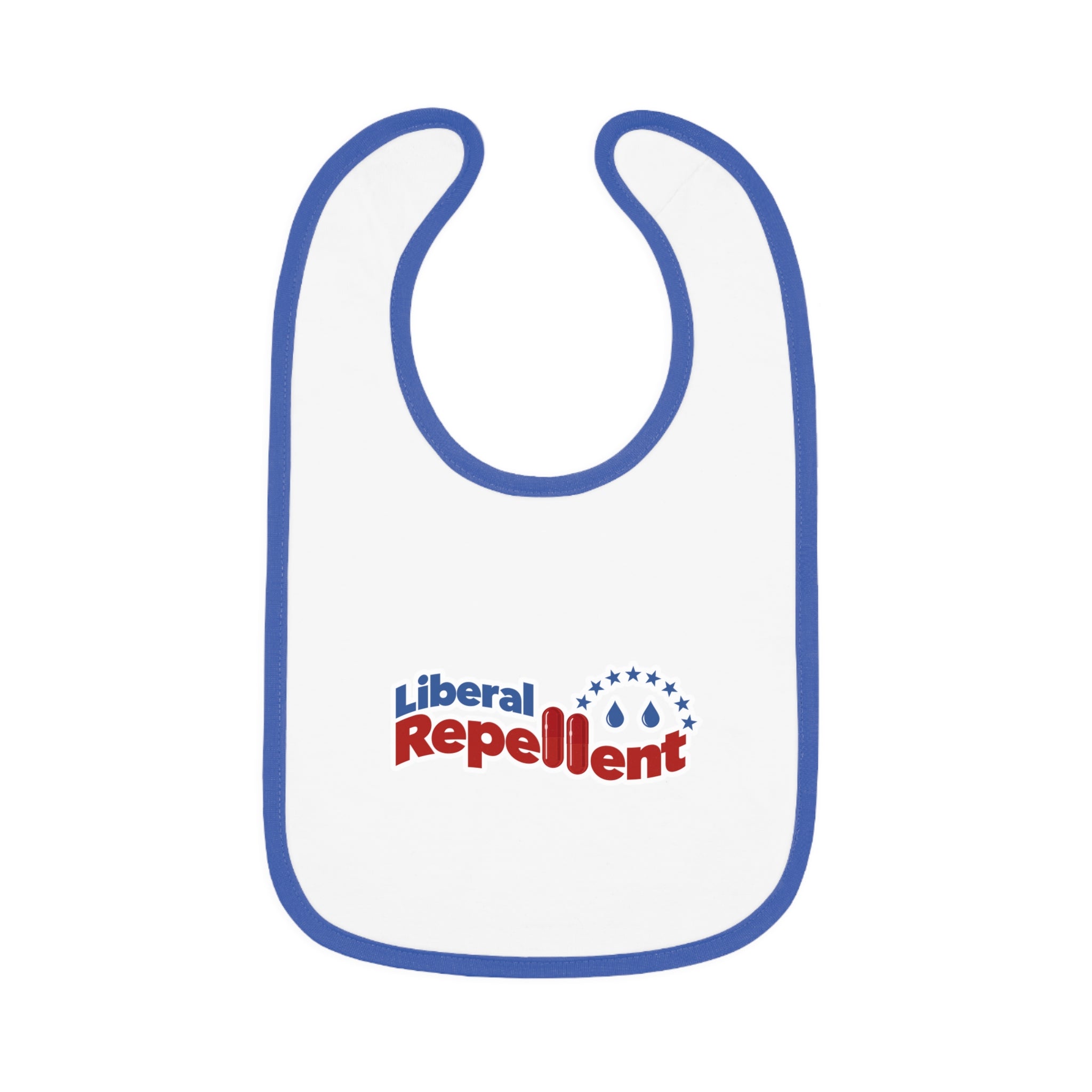 Liberal Repellent - Infant Soft Cotton Bib with Contrast Trim