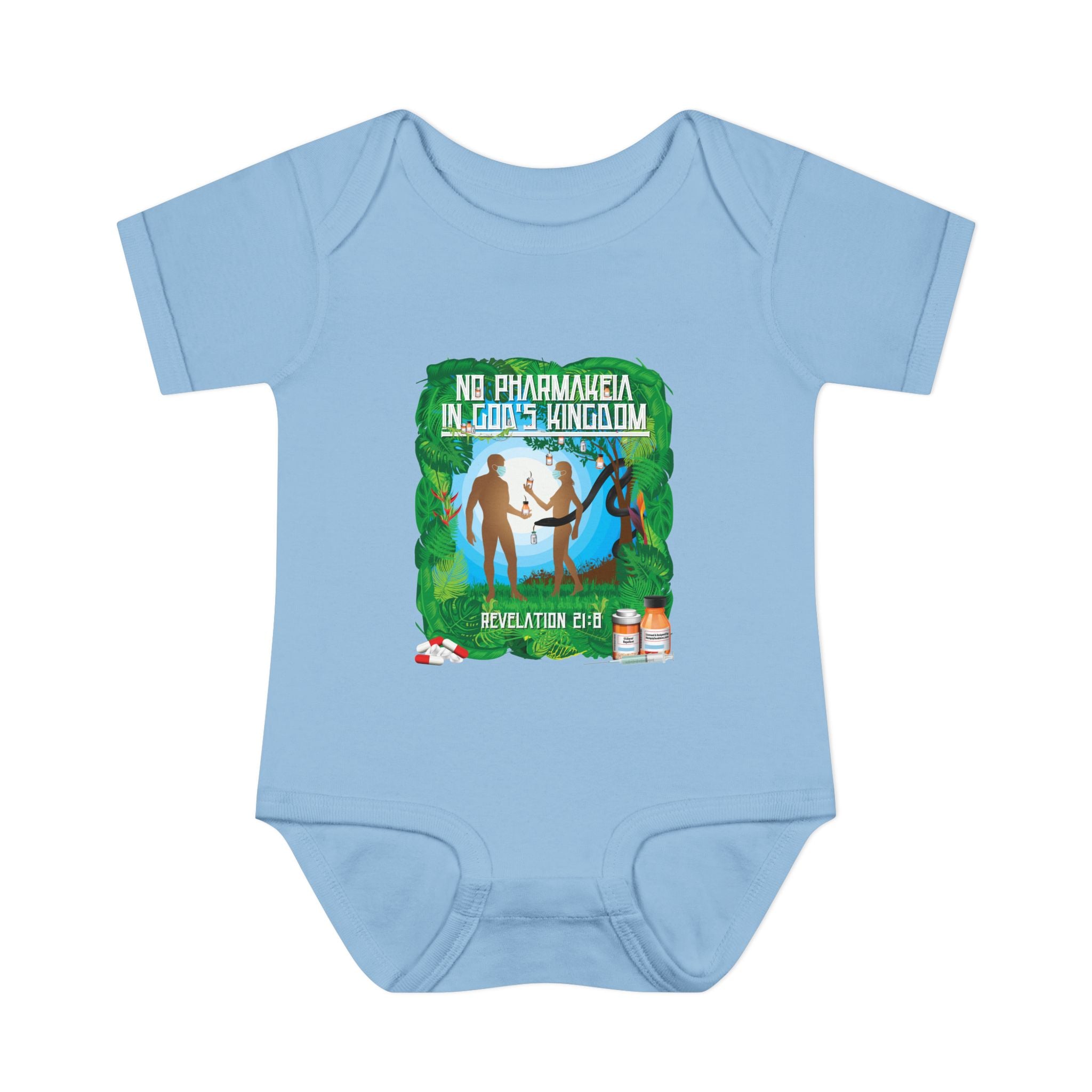 No Pharmakeia in God's Kingdom - Infant Soft Cotton Onsie Bodysuit