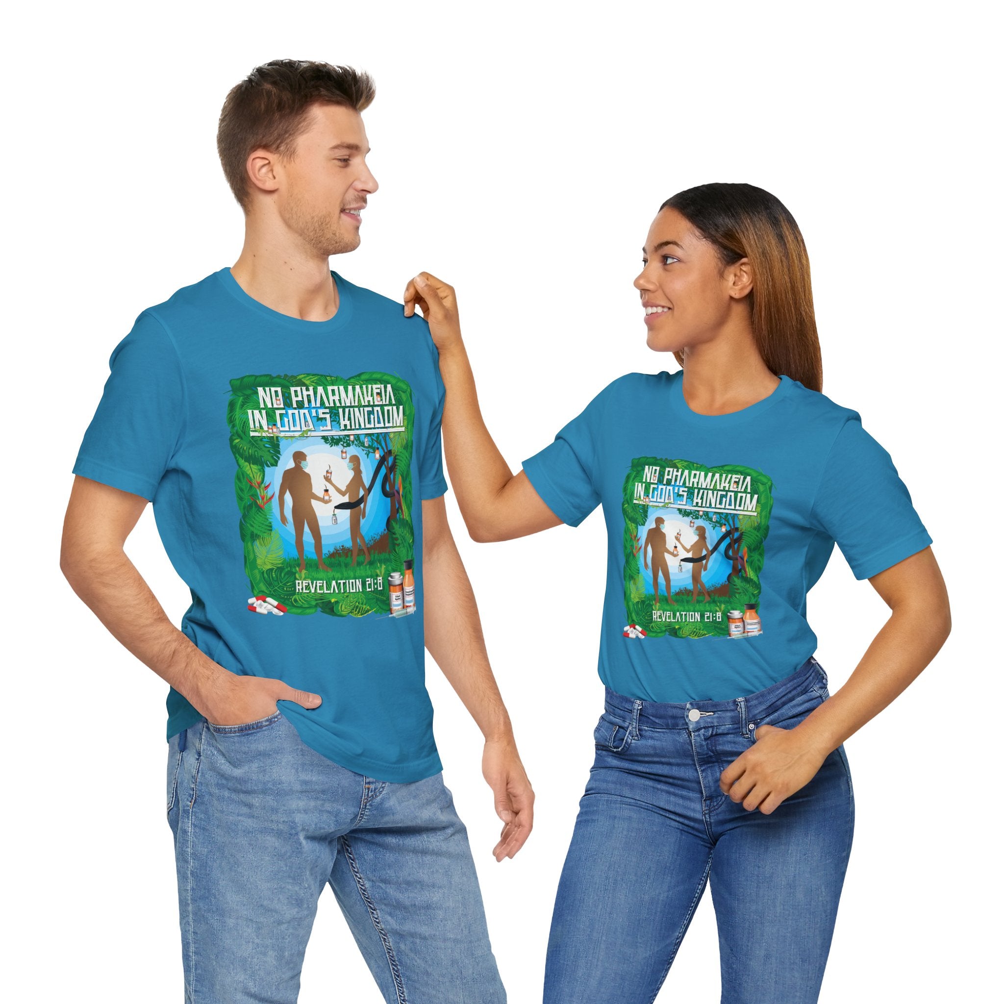 No Pharmakeia in God's Kingdom - Unisex Soft Cotton Short Sleeve T-Shirt