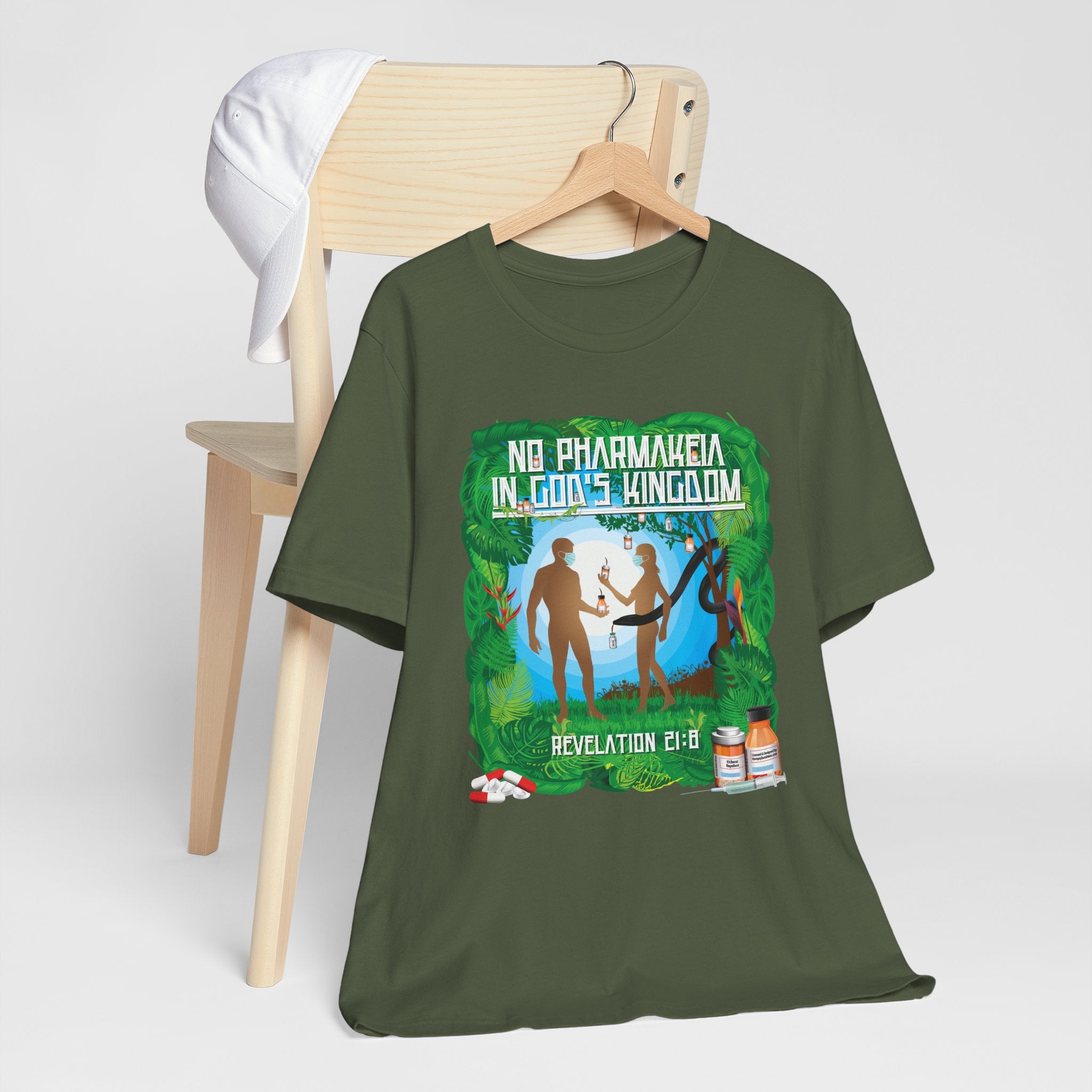 No Pharmakeia in God's Kingdom - Unisex Soft Cotton Short Sleeve T-Shirt