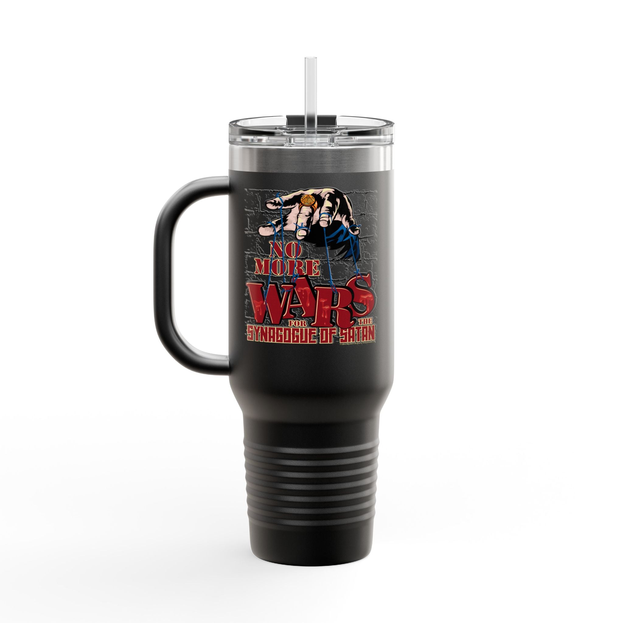 No More Wars for the Synagogue of Satan - 40oz Insulated Travel Mug
