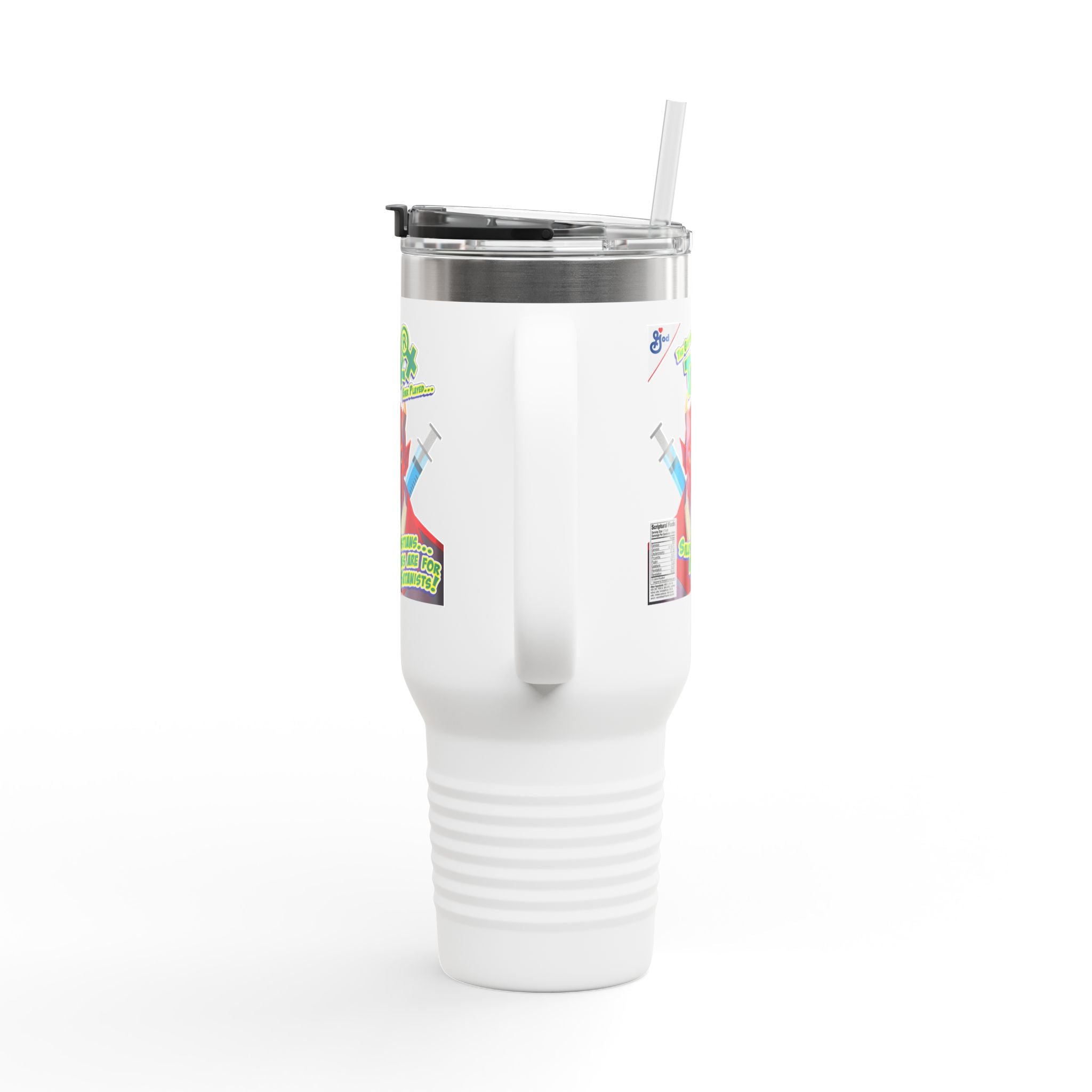 Silly Christians, Vaccines are for Satanists - 40oz Insulated Travel Mug
