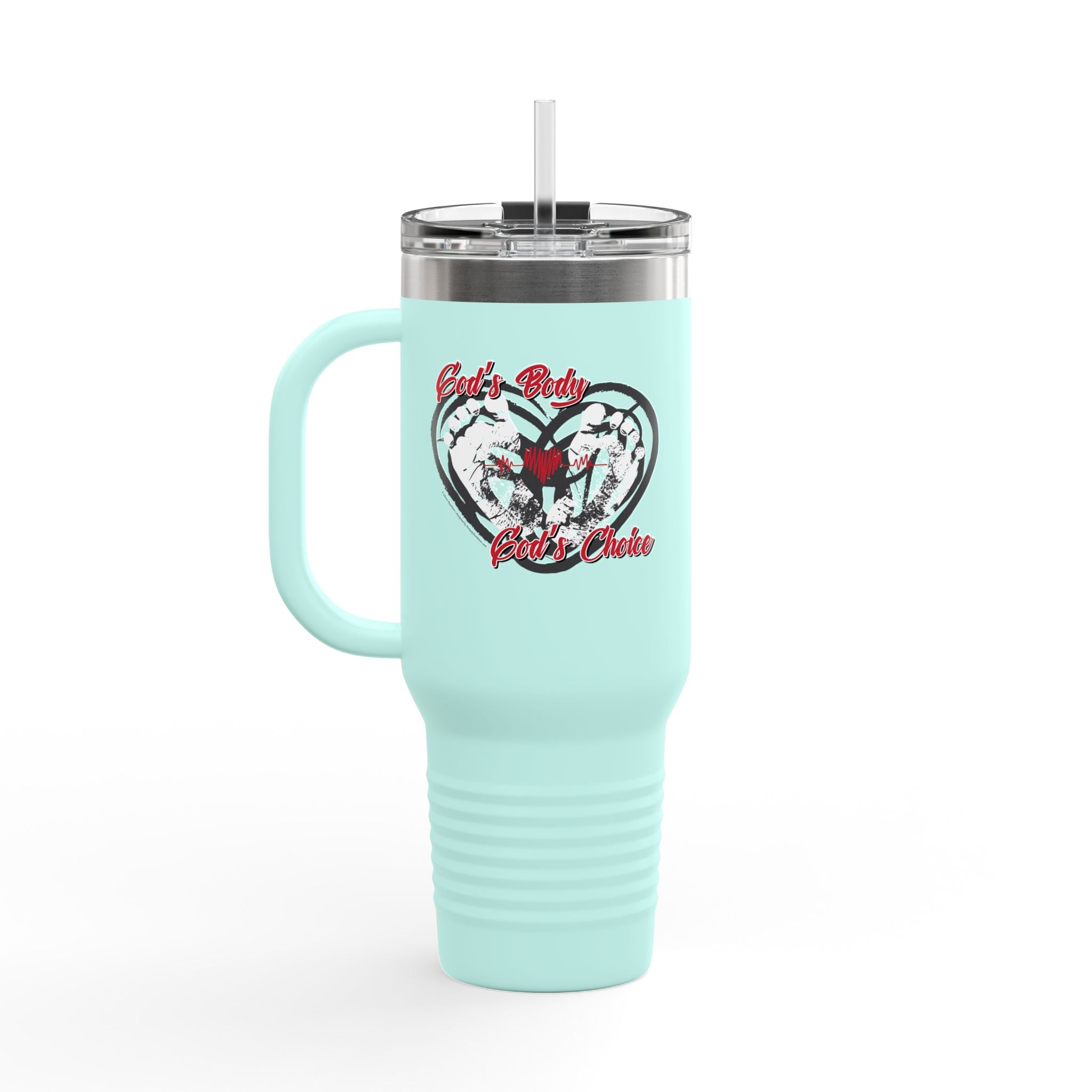 God's Body, God's Choice - 40oz Insulated Travel Mug