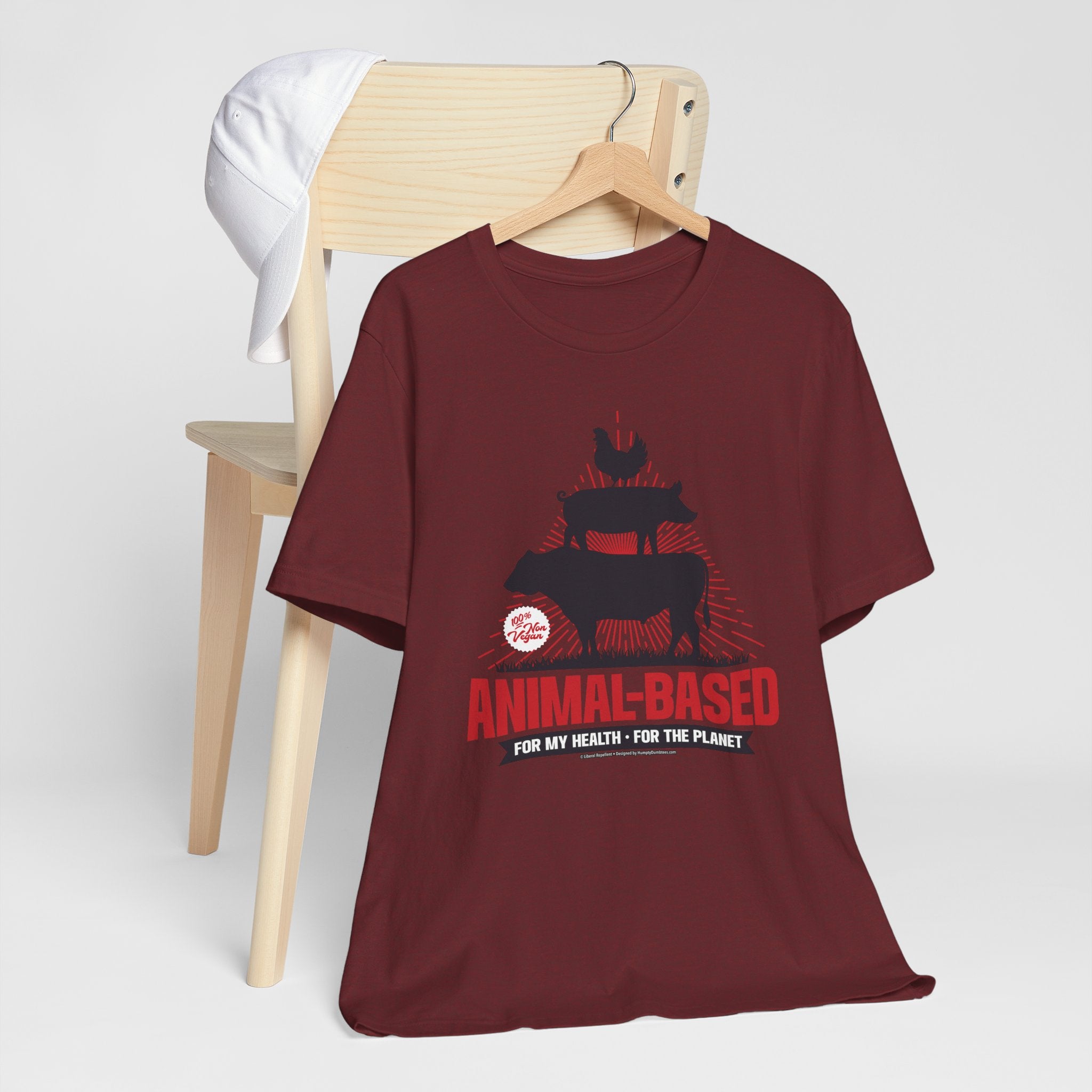Animal-Based For My Health, For The Planet - Unisex Soft Cotton Short Sleeve T-Shirt