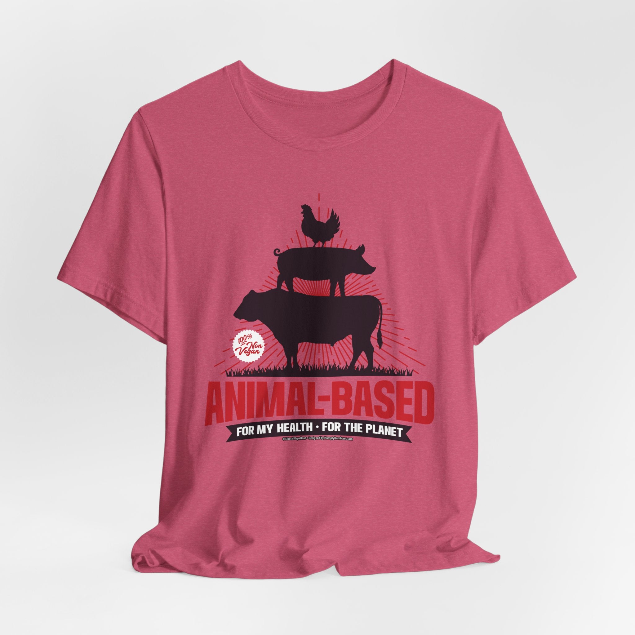 Animal-Based For My Health, For The Planet - Unisex Soft Cotton Short Sleeve T-Shirt