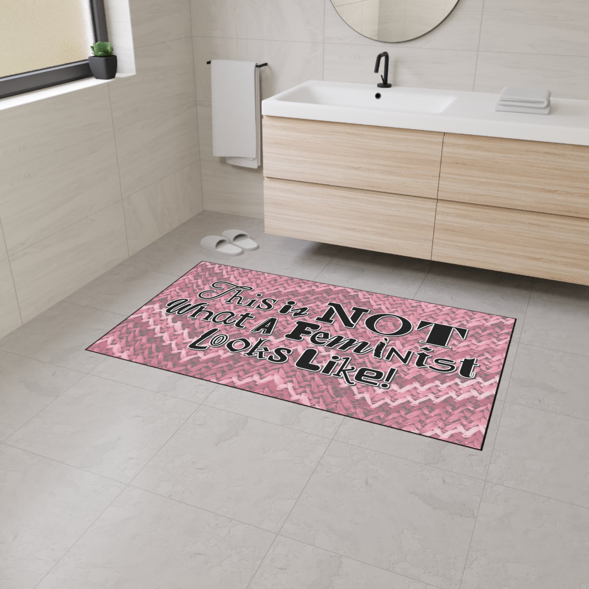 This is NOT What a Feminist Looks Like - Heavy Duty Floor Mat