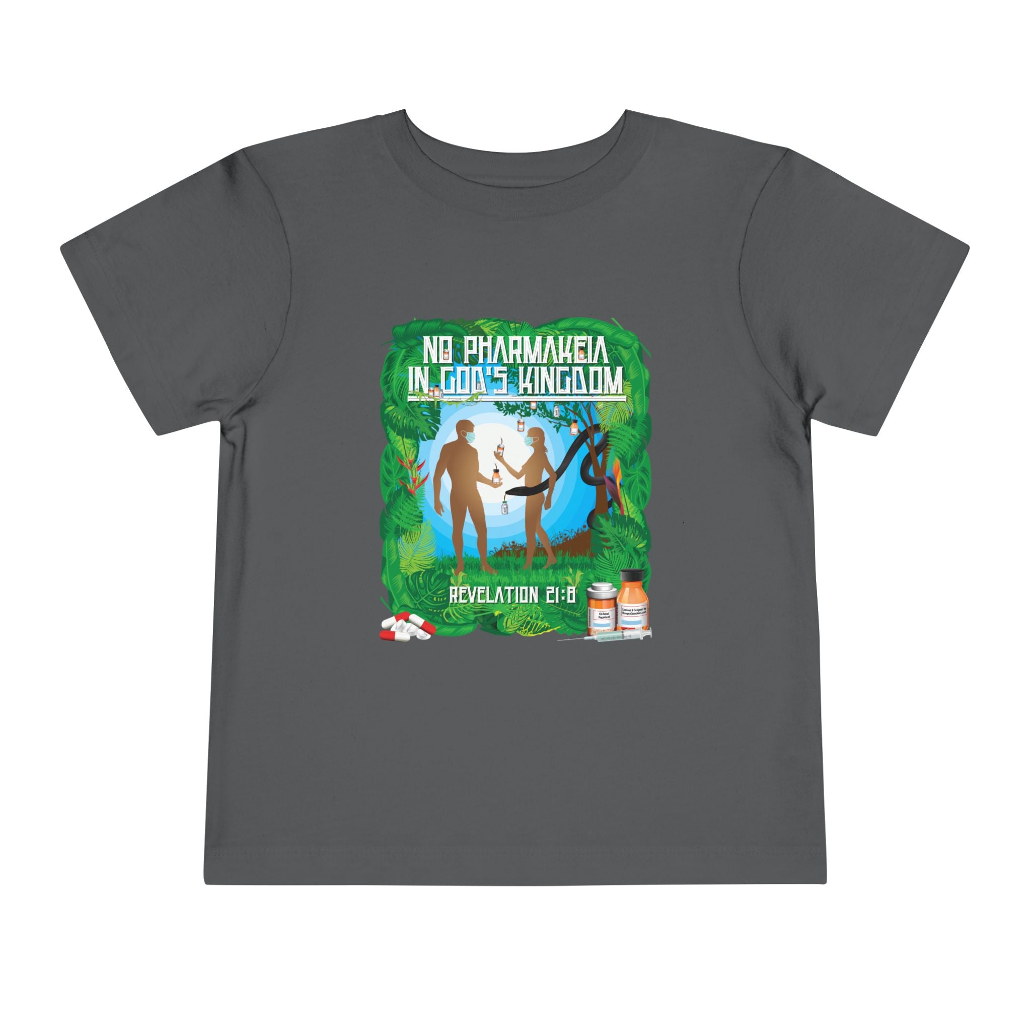 No Pharmakeia in God's Kingdom - Toddler Soft Cotton Short Sleeve T-Shirt