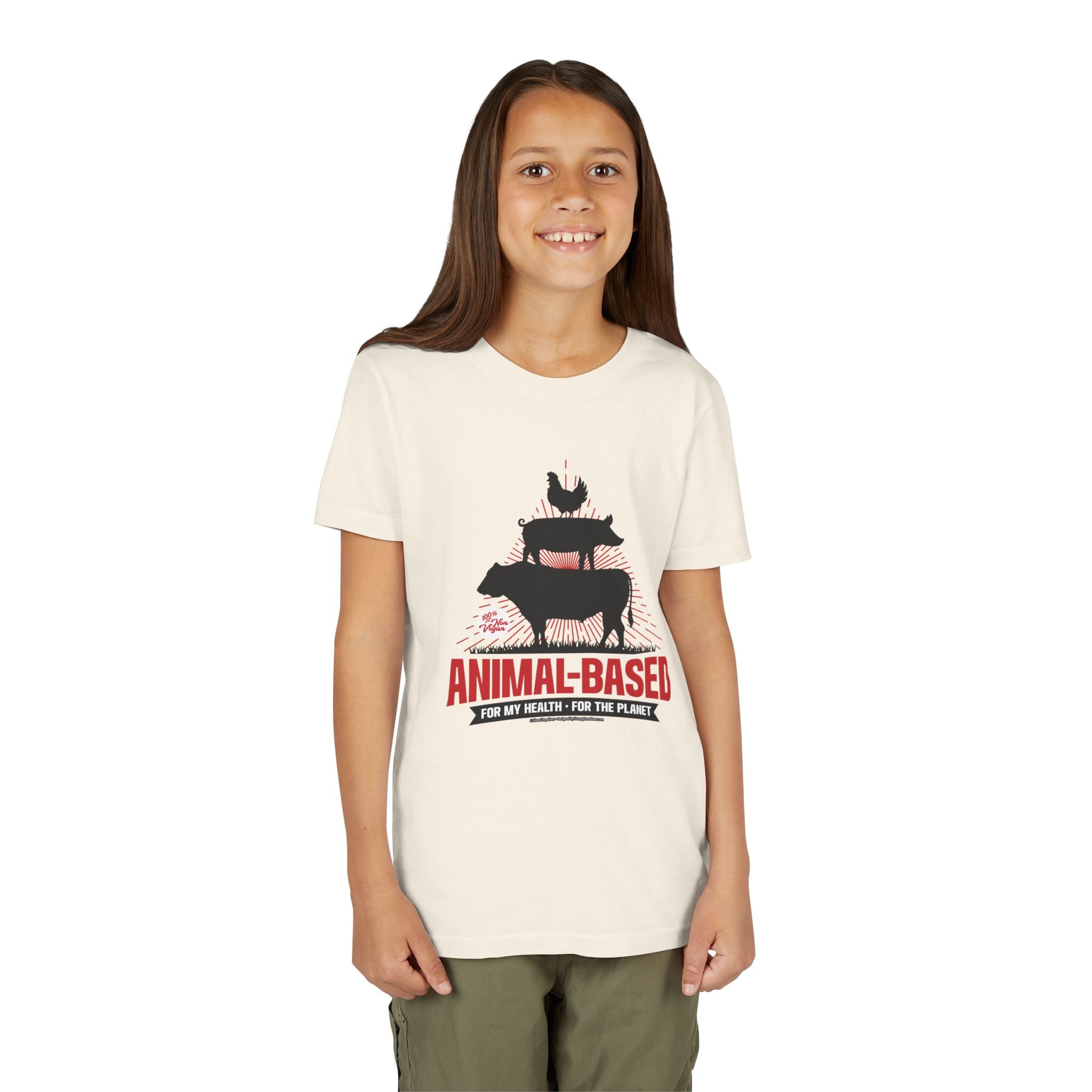 Animal Based - Youth Soft Cotton Short Sleeve T-Shirt