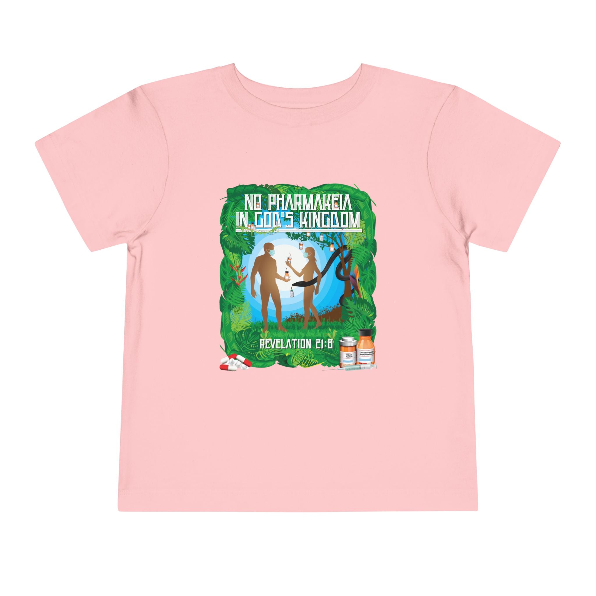No Pharmakeia in God's Kingdom - Toddler Soft Cotton Short Sleeve T-Shirt