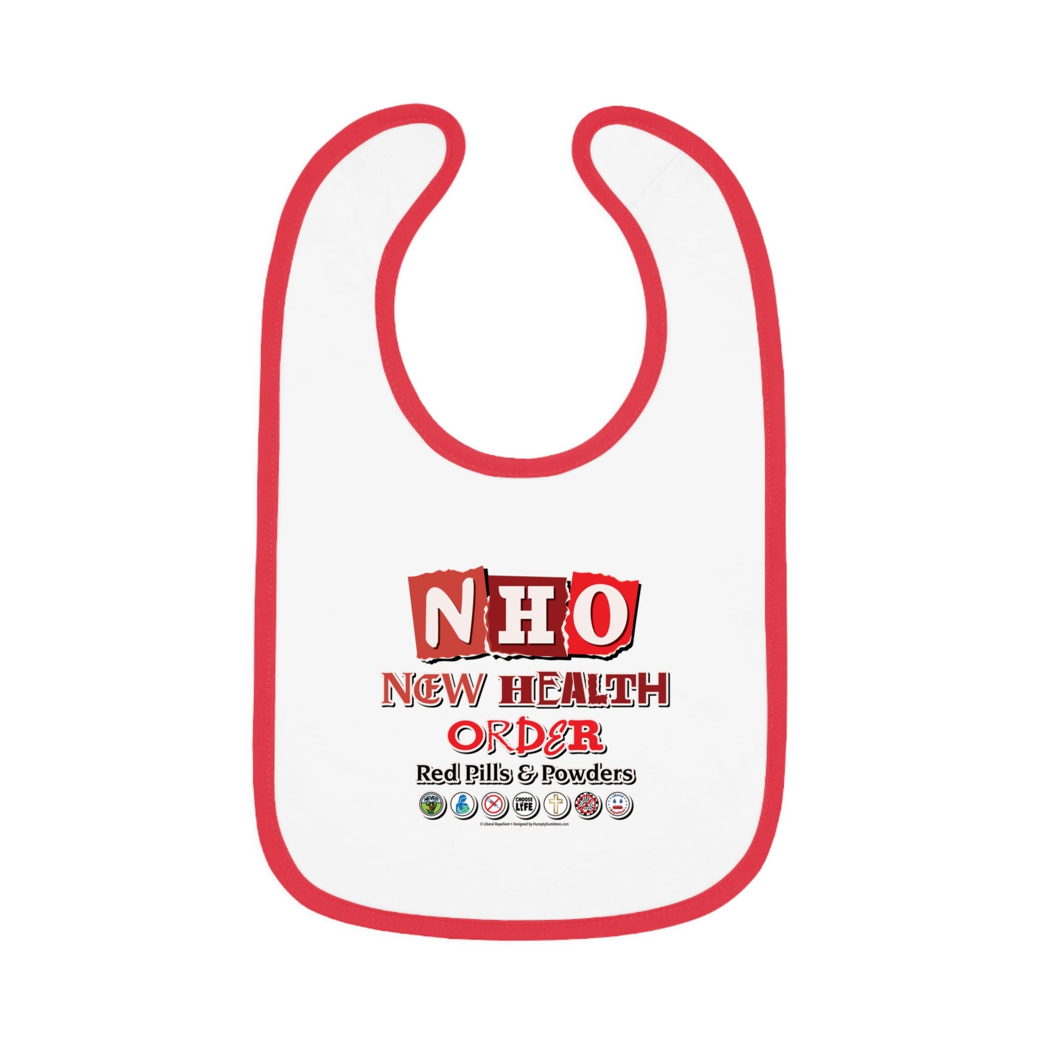 New Health Order - Infant Soft Cotton Bib with Contrast Trim