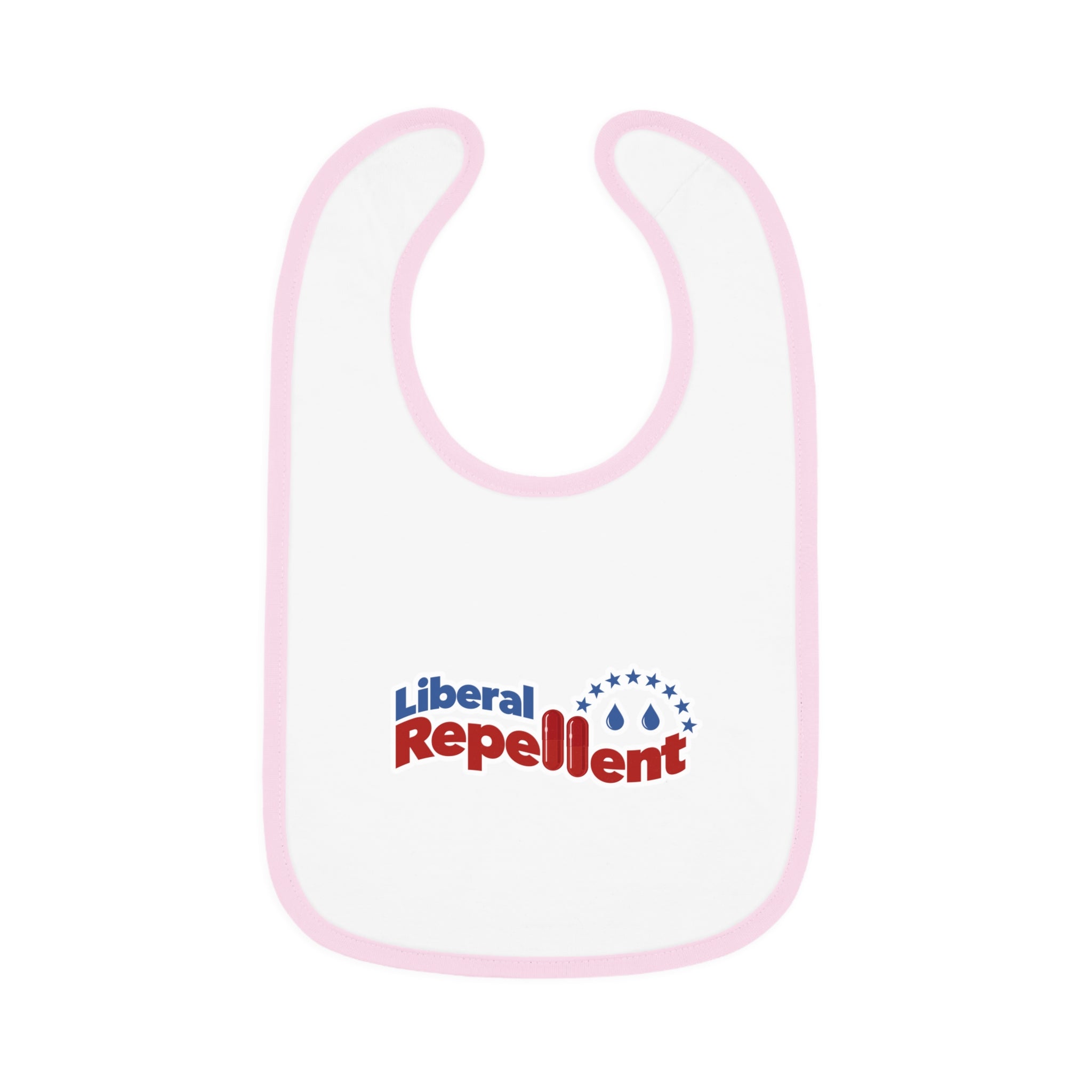 Liberal Repellent - Infant Soft Cotton Bib with Contrast Trim