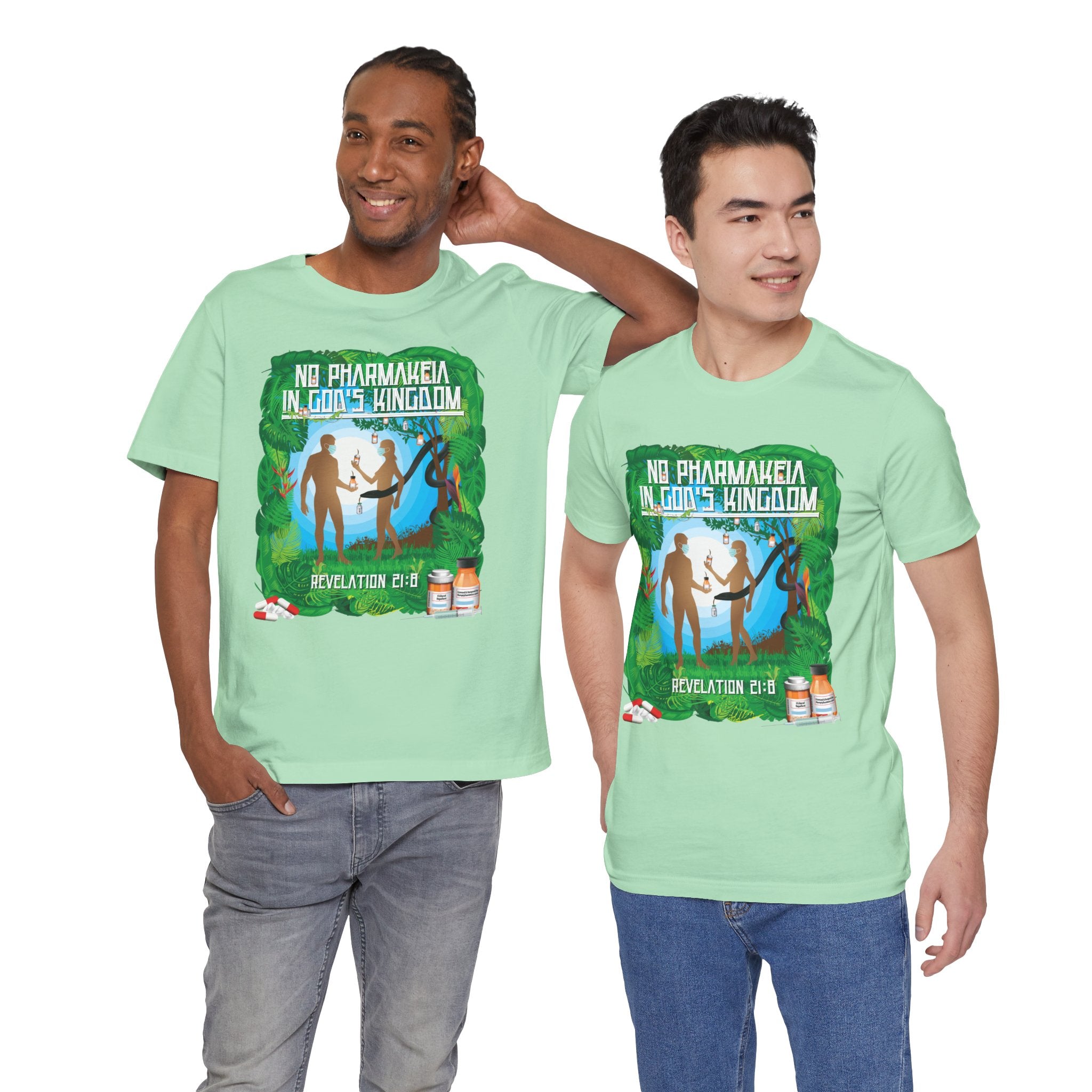 No Pharmakeia in God's Kingdom - Unisex Soft Cotton Short Sleeve T-Shirt