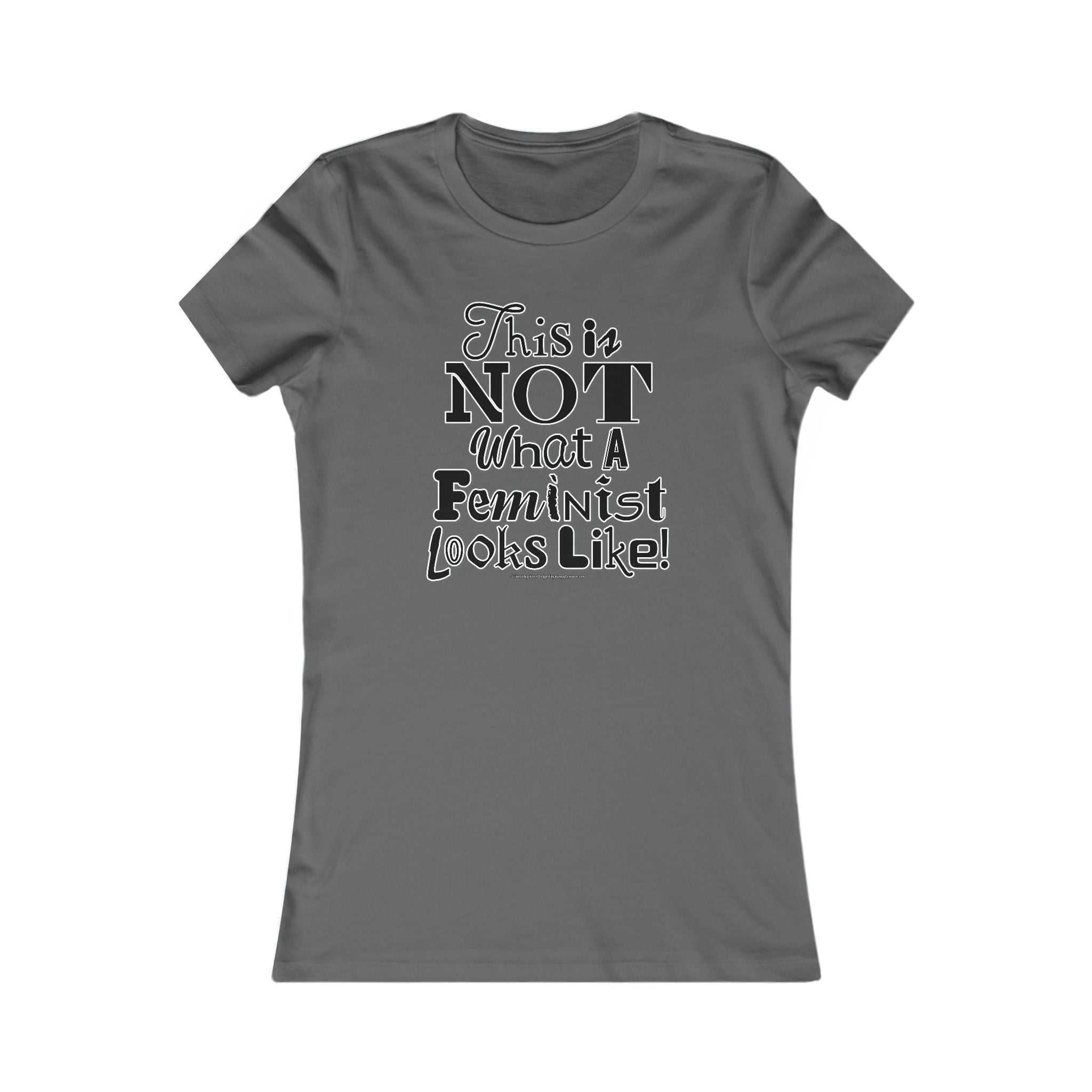 This is NOT What a Feminist Looks Like - Ladies Soft Cotton Cap Sleeve T-Shirt