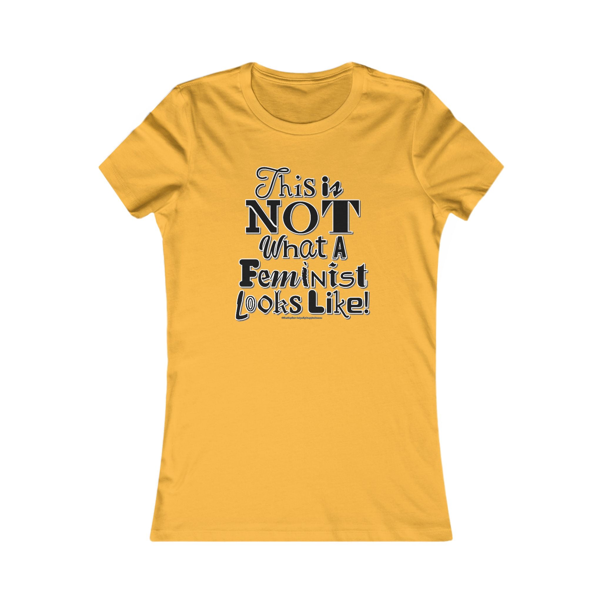 This is NOT What a Feminist Looks Like - Ladies Soft Cotton Cap Sleeve T-Shirt