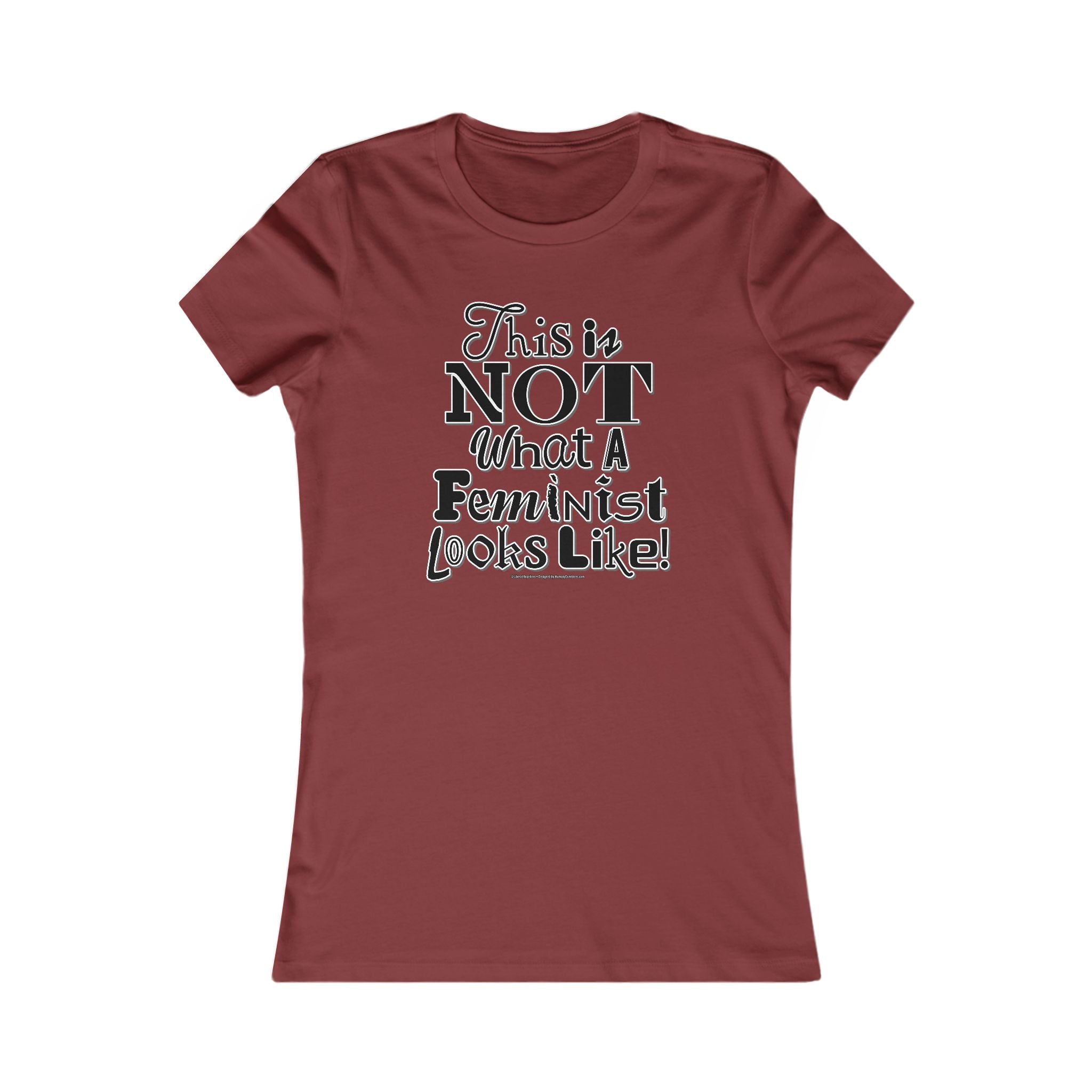 This is NOT What a Feminist Looks Like - Ladies Soft Cotton Cap Sleeve T-Shirt
