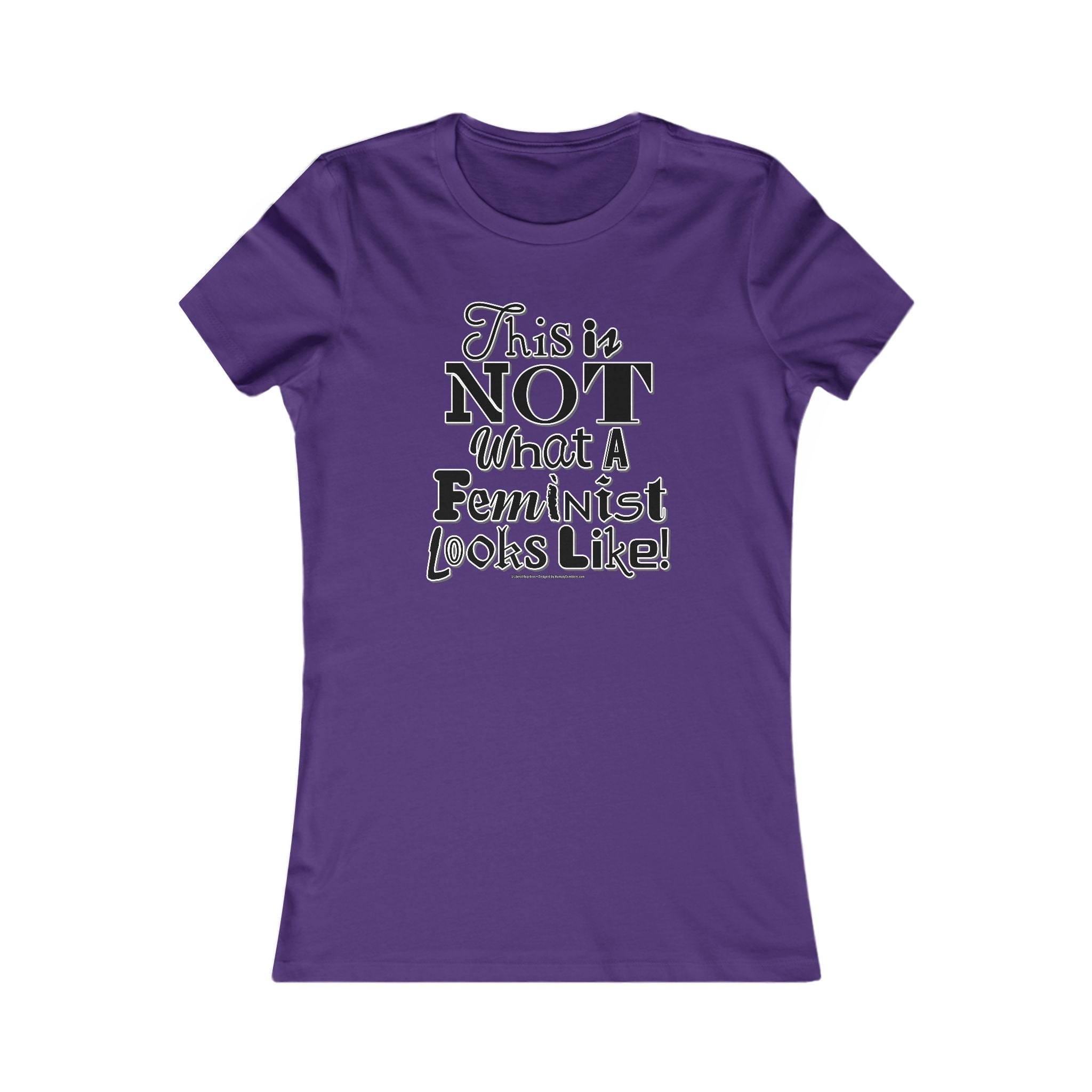 This is NOT What a Feminist Looks Like - Ladies Soft Cotton Cap Sleeve T-Shirt