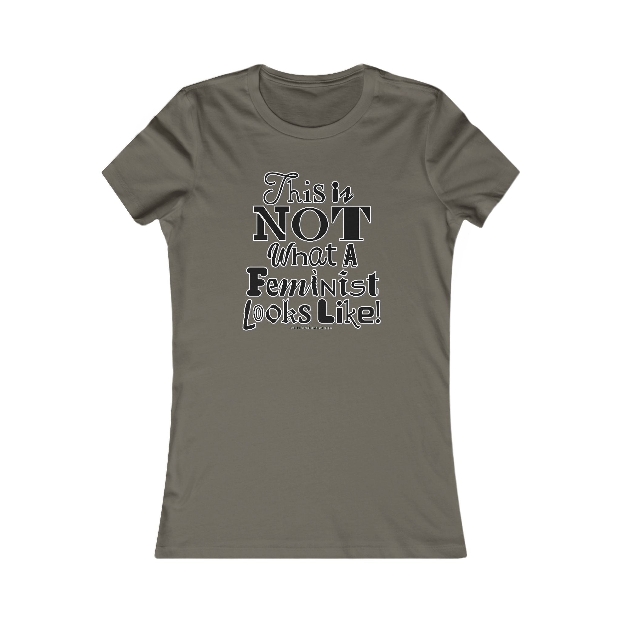 This is NOT What a Feminist Looks Like - Ladies Soft Cotton Cap Sleeve T-Shirt