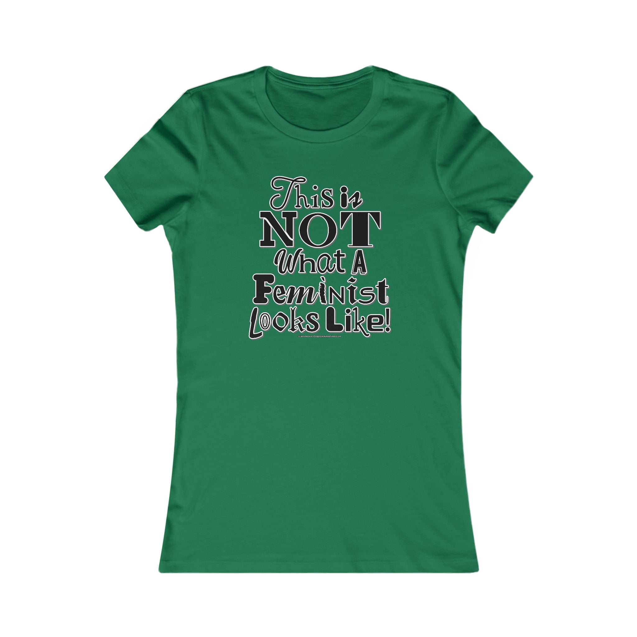 This is NOT What a Feminist Looks Like - Ladies Soft Cotton Cap Sleeve T-Shirt