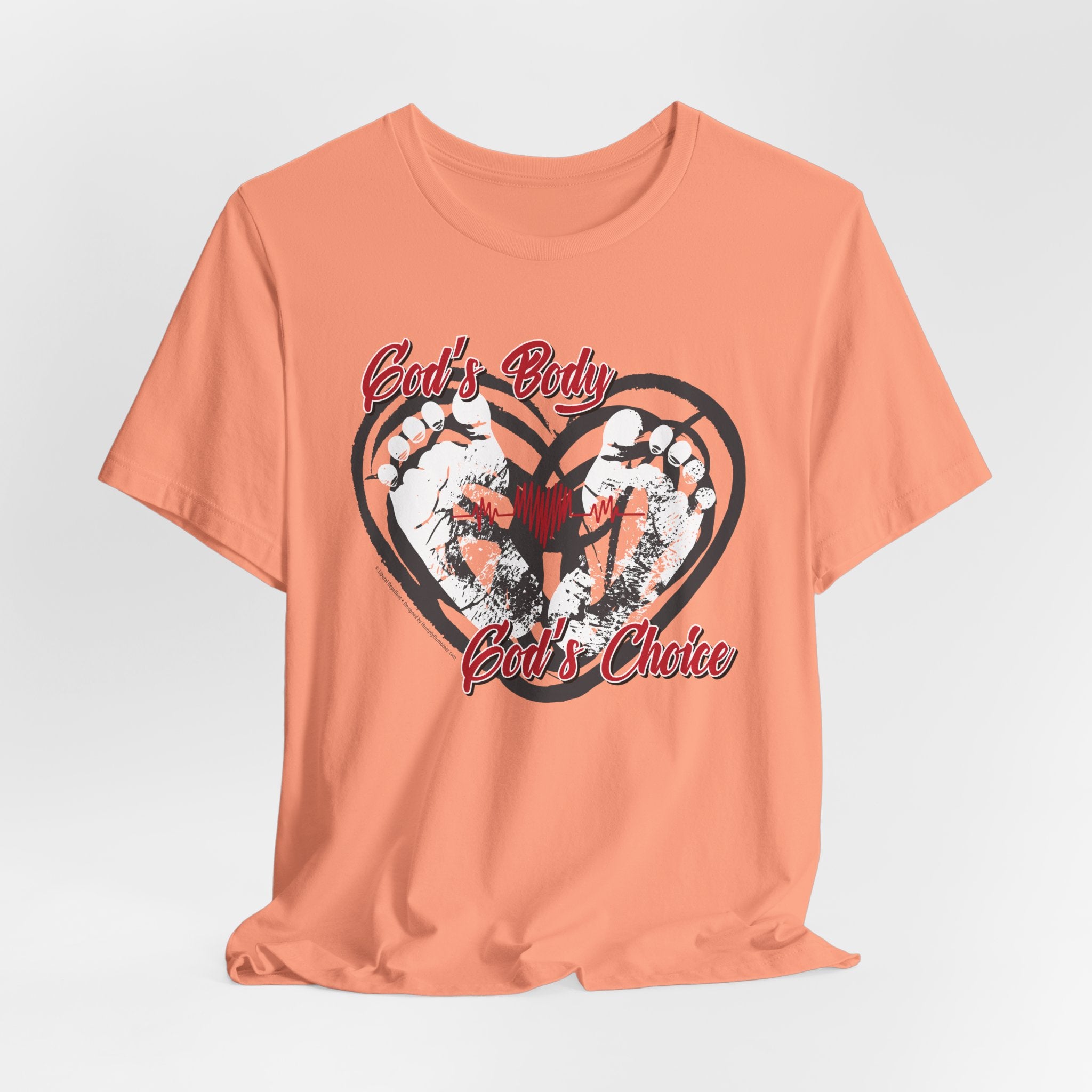 God's Body, God's Choice - Unisex Soft Cotton Short Sleeve T-Shirt