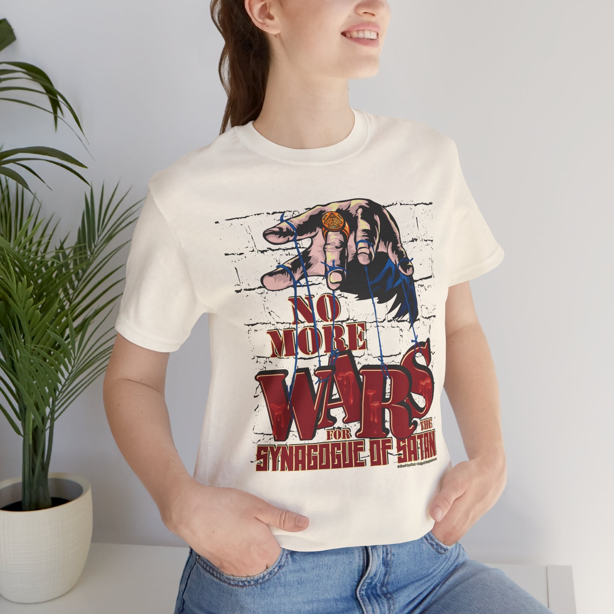 No More Wars for the Synagogue of Satan - Unisex Soft Cotton Short Sleeve T-Shirt