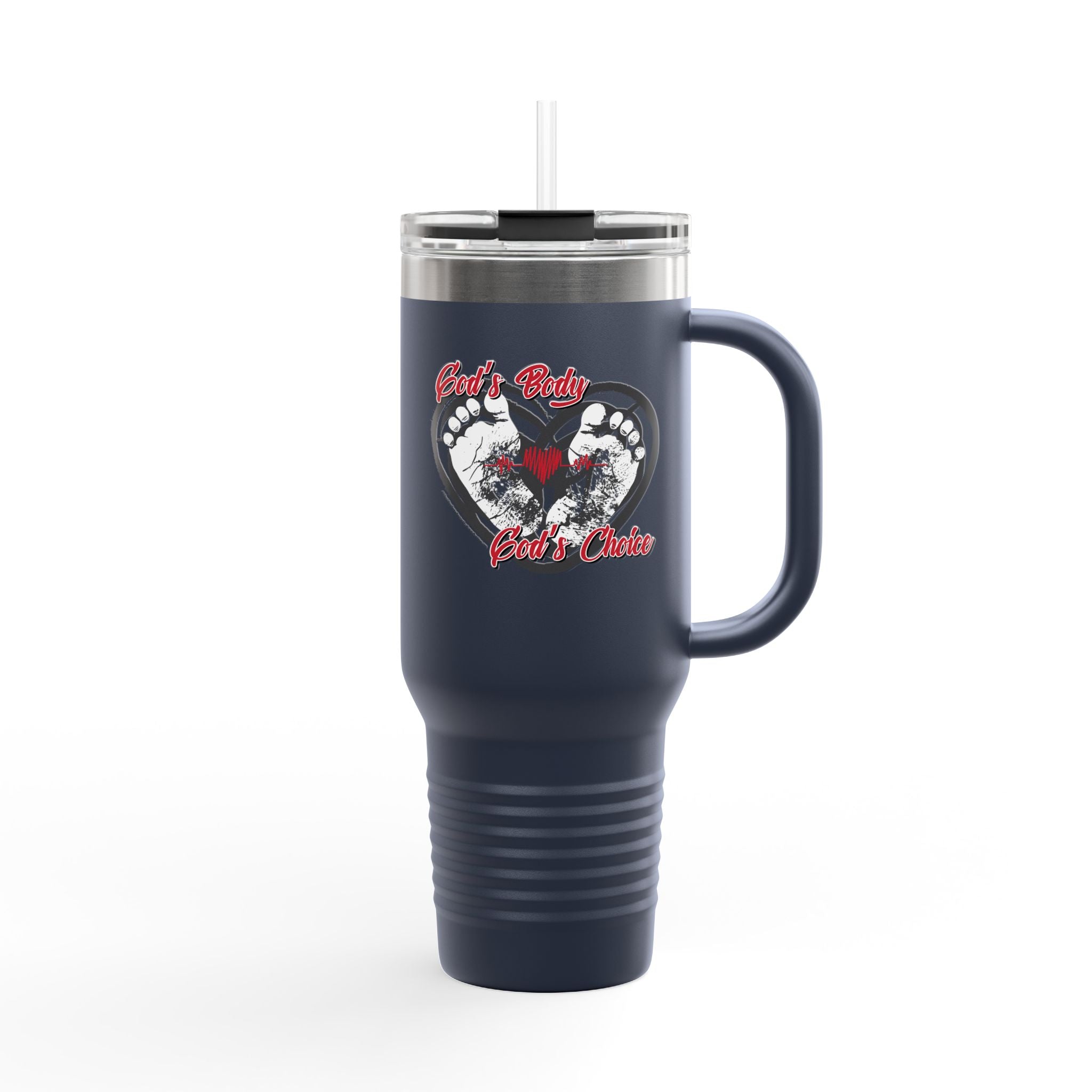 God's Body, God's Choice - 40oz Insulated Travel Mug