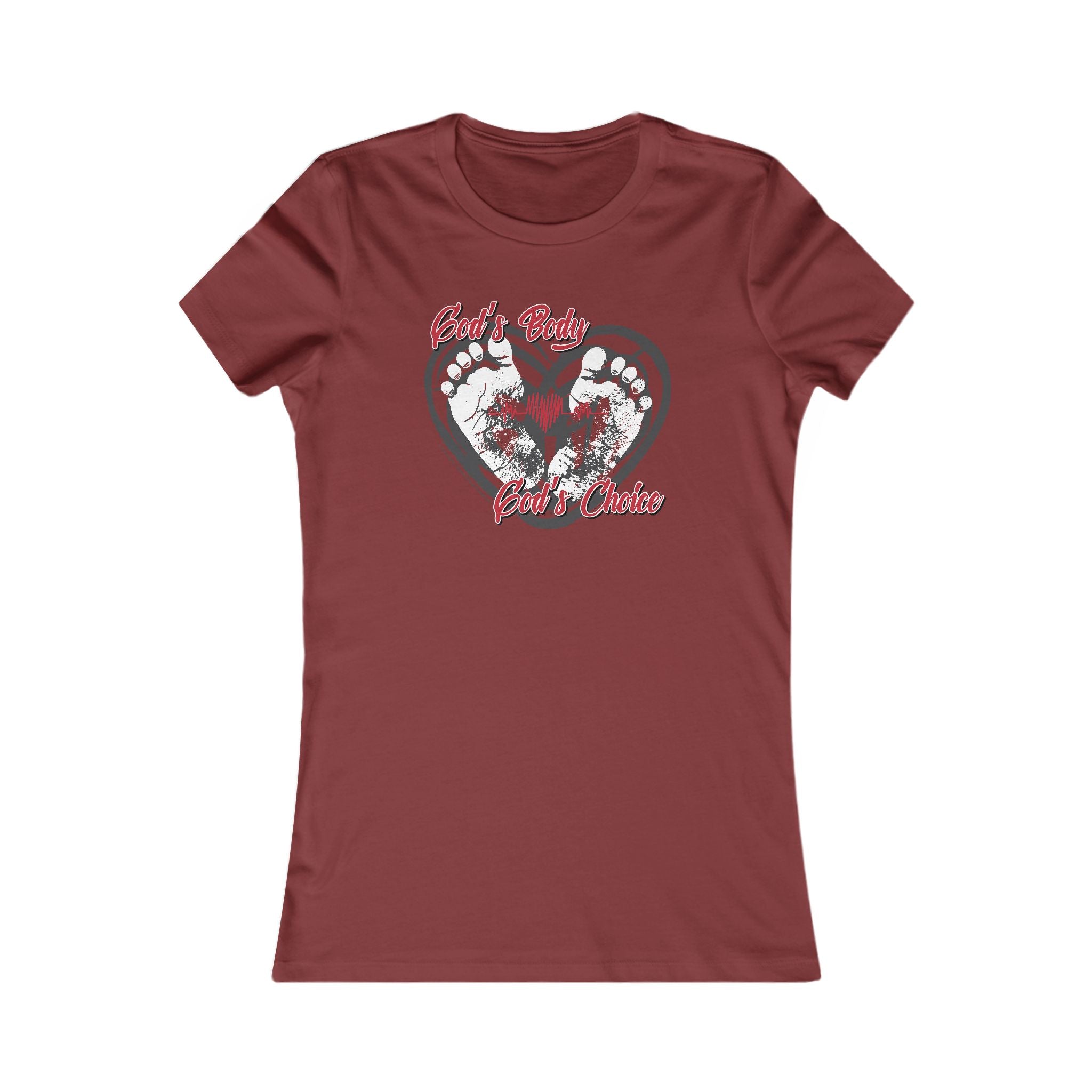 God's Body, God's Choice - Ladies Soft Cotton Cap Sleeve T-Shirt